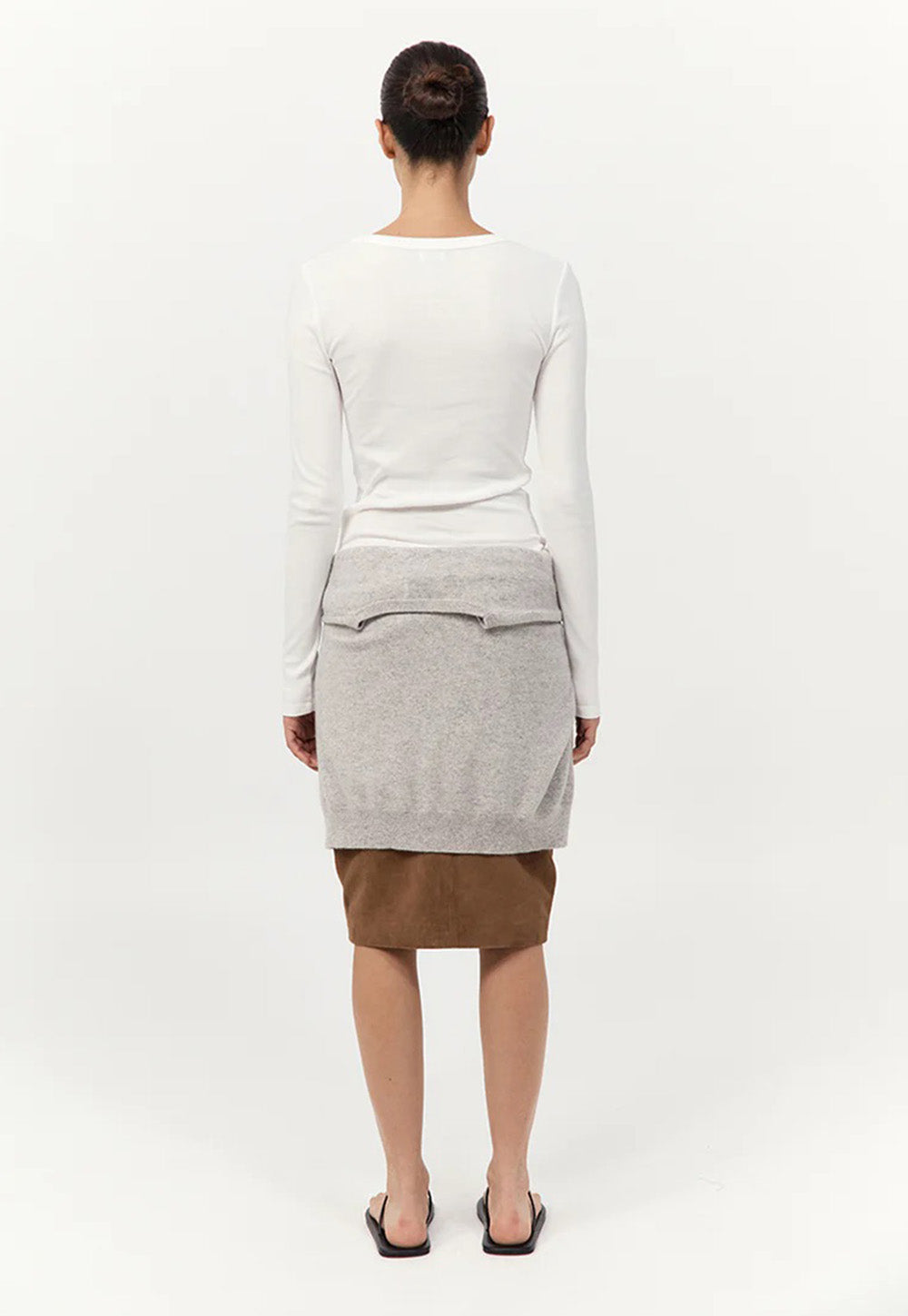 Organic Cotton Long Sleeve Top - White