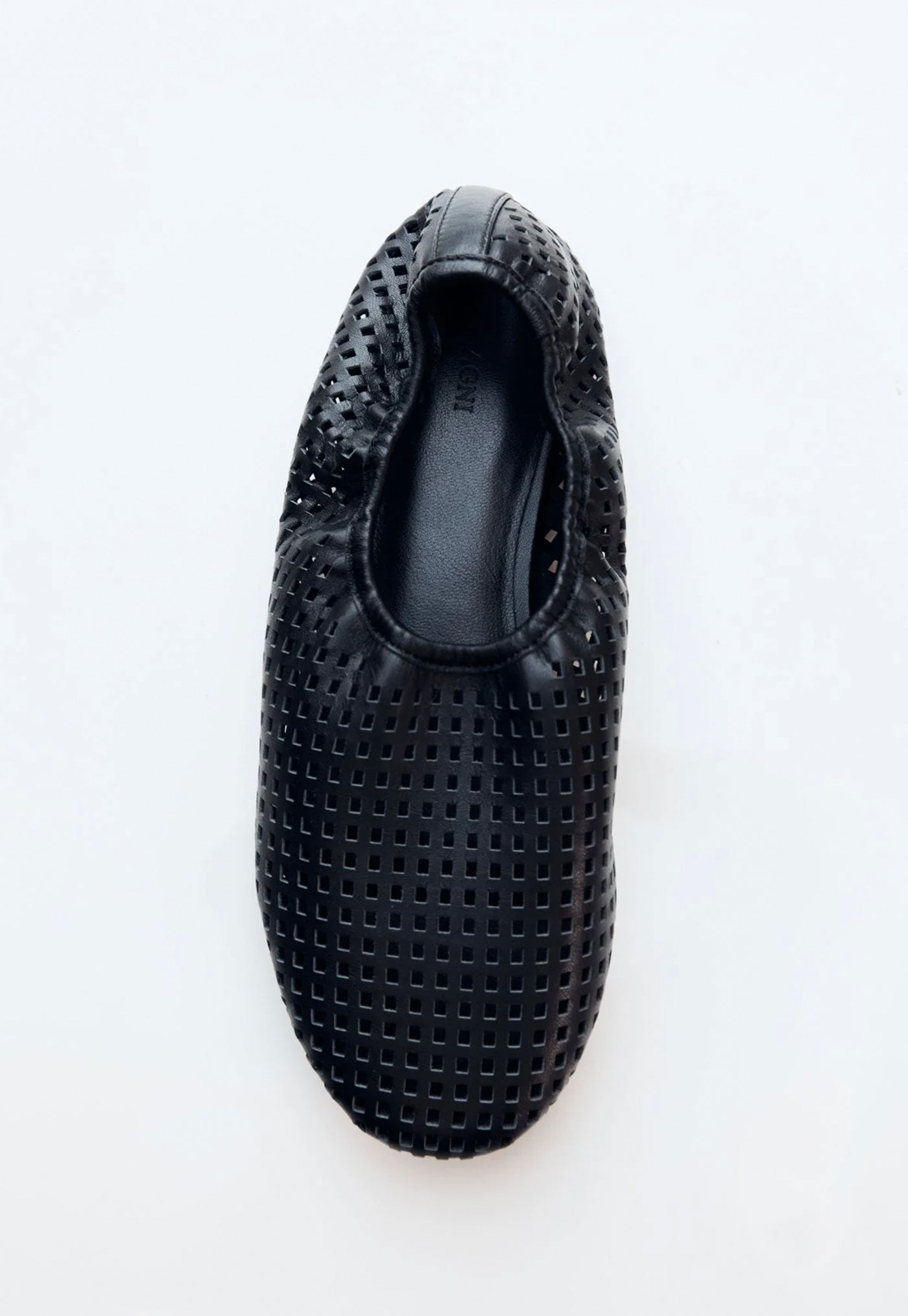 Perforated Ballet Flat - Black sold by Angel Divine