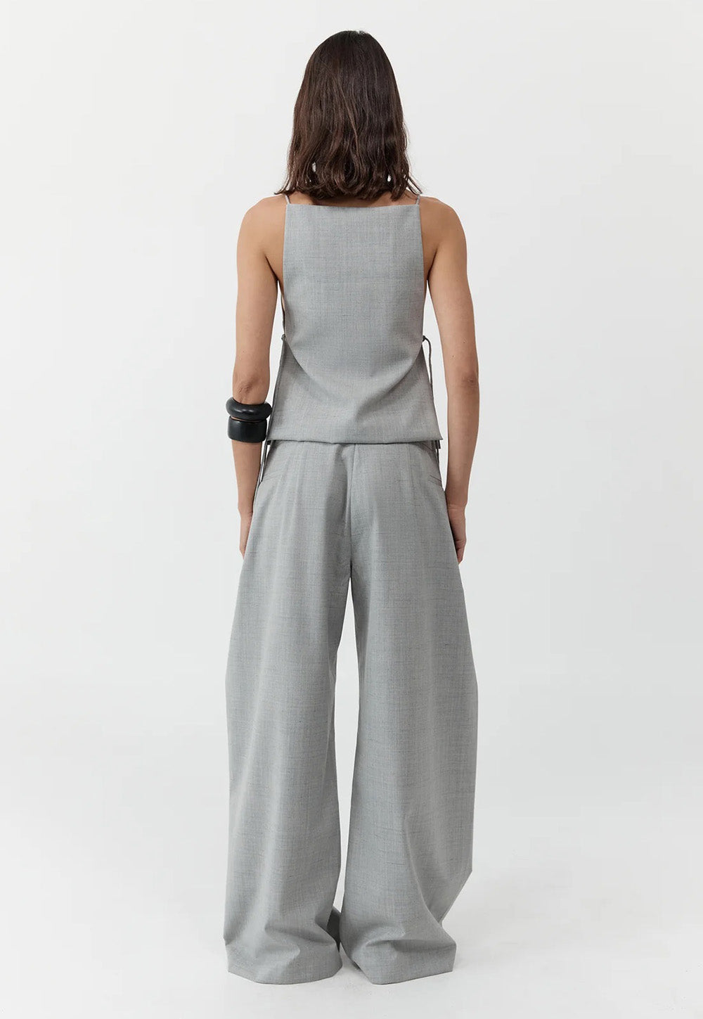 Square Side Tie Top - Concrete