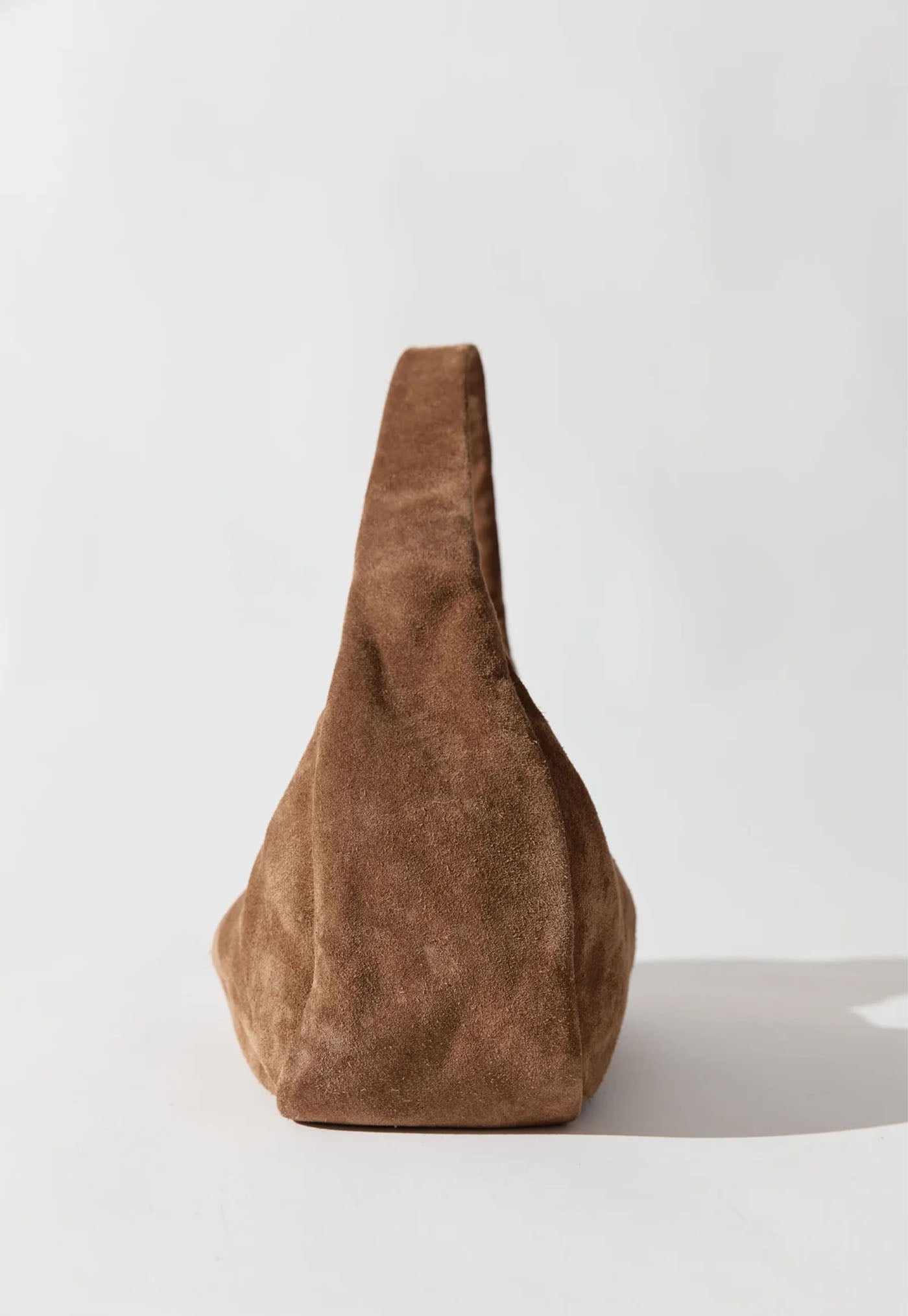 Suede Large Bon Bon Bag - Toffee