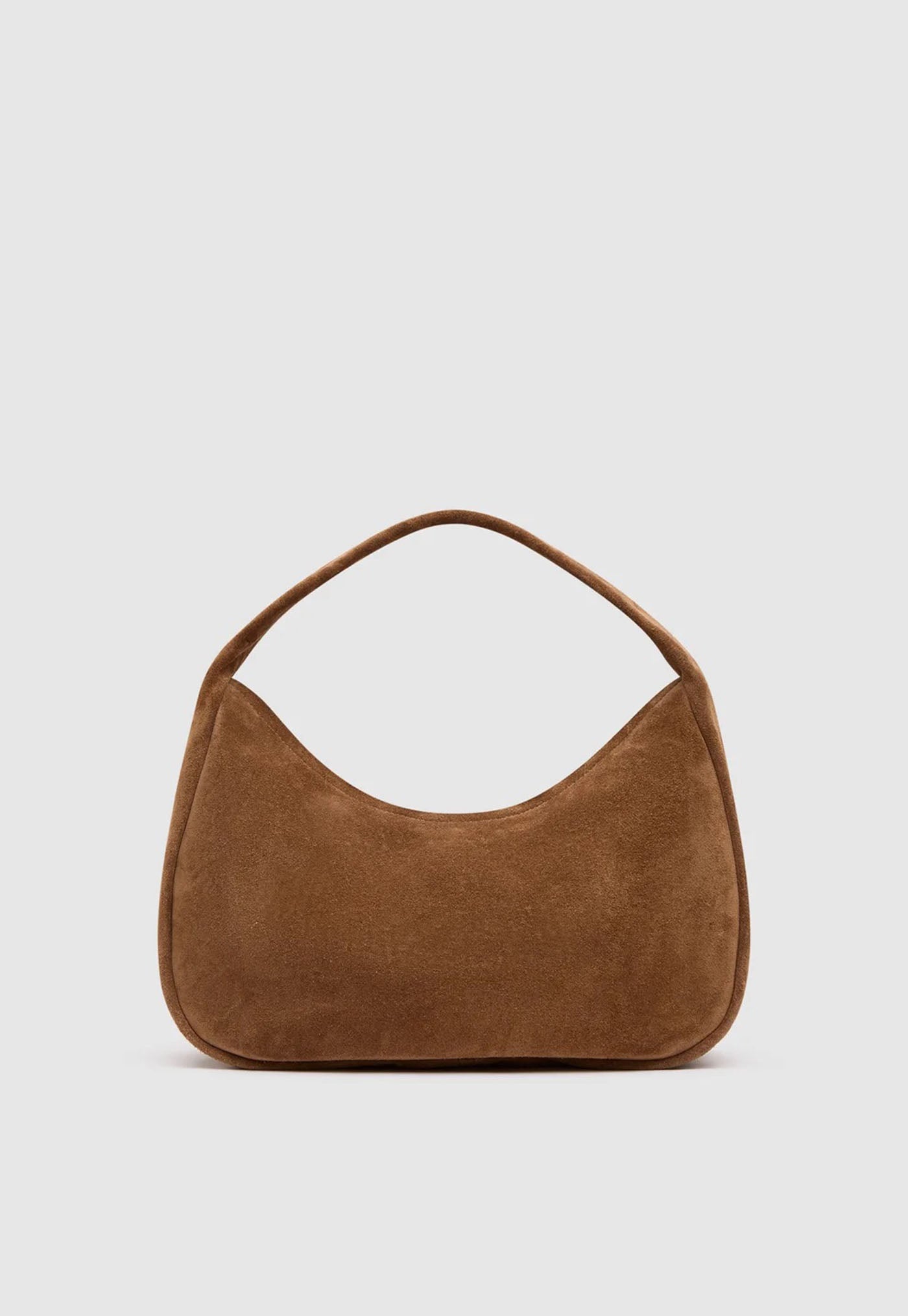 Suede Large Bon Bon Bag - Toffee