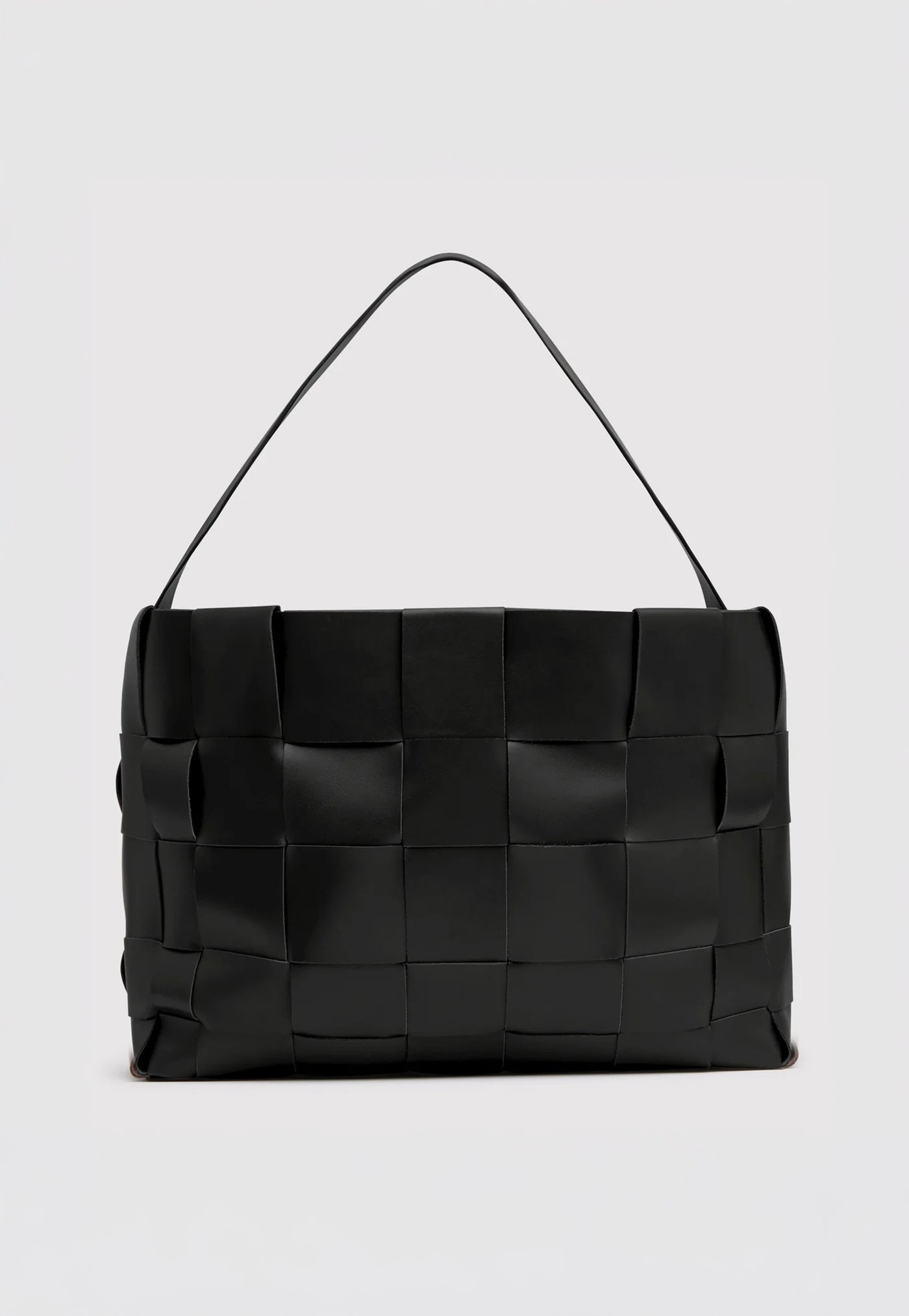 Woven Large Tote - Black