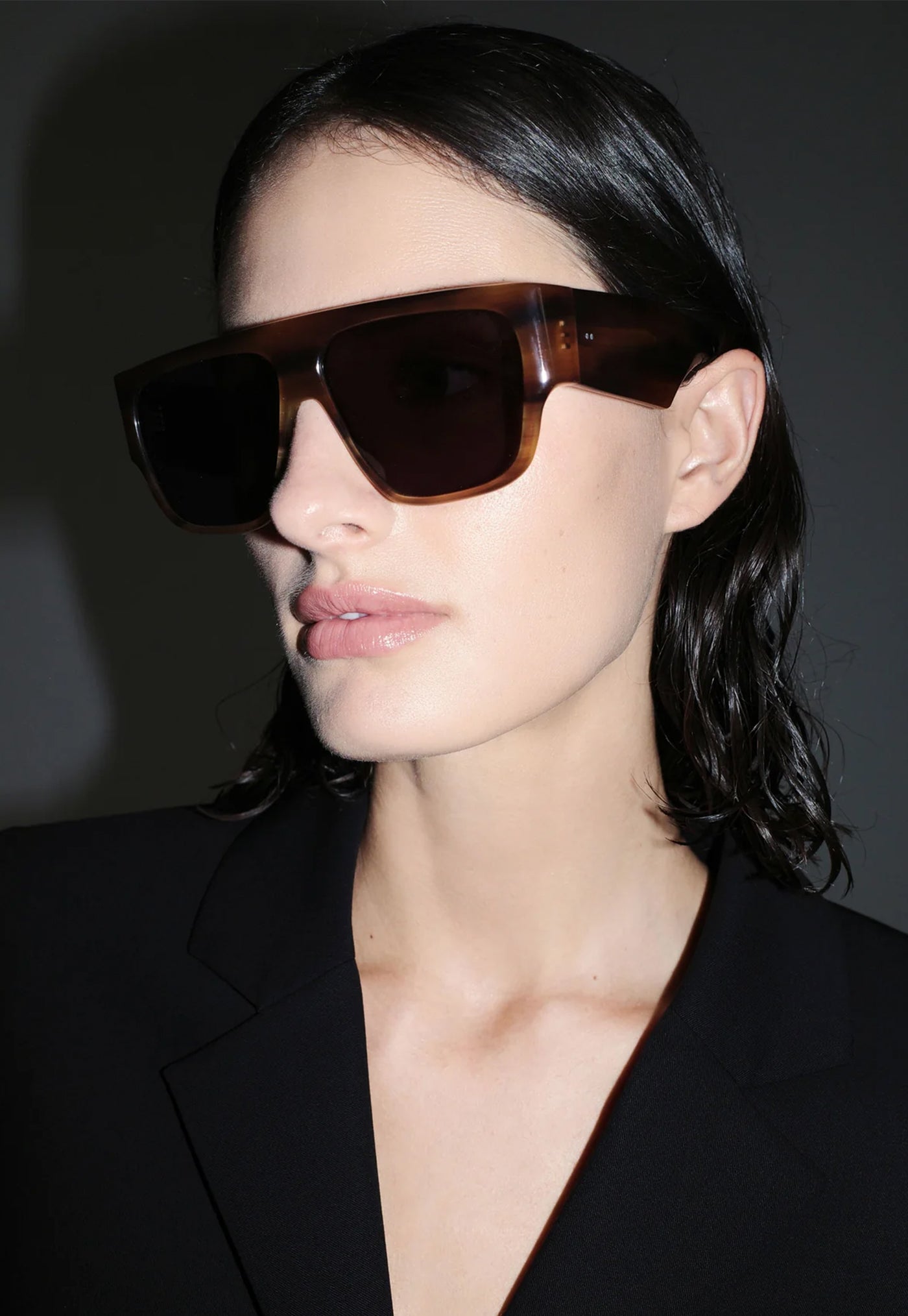 Linea Oversized Sunglasses - Tortoiseshell/Grey