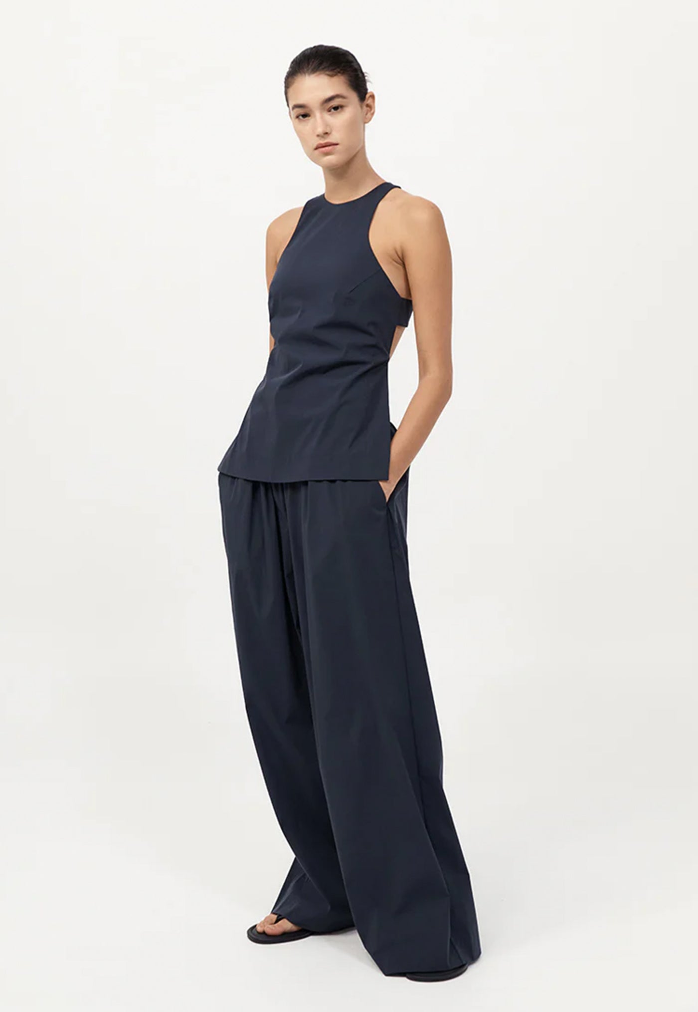 Racerback Top - Dark Ink