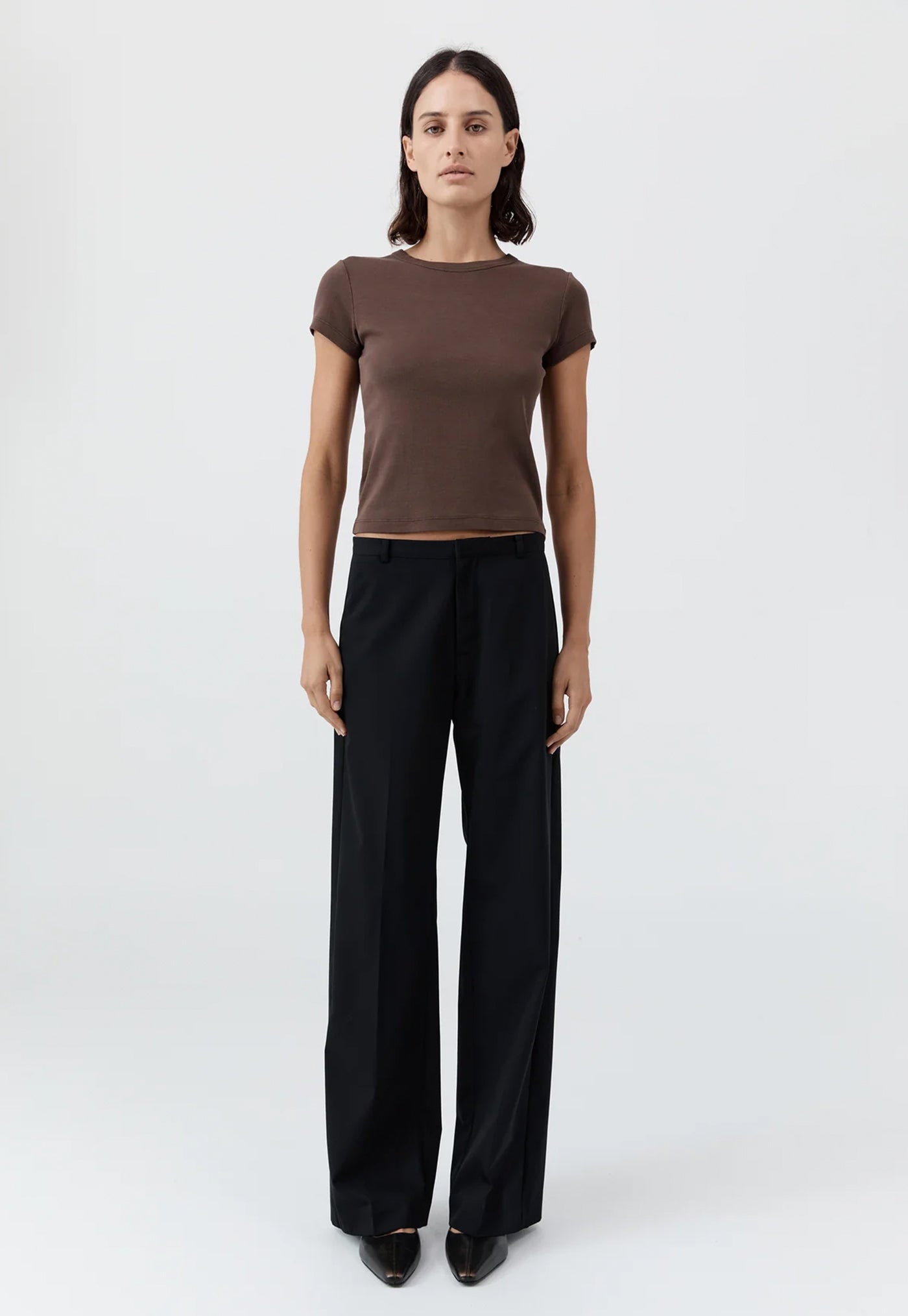 Organic Cotton Baby Tee - Fudge