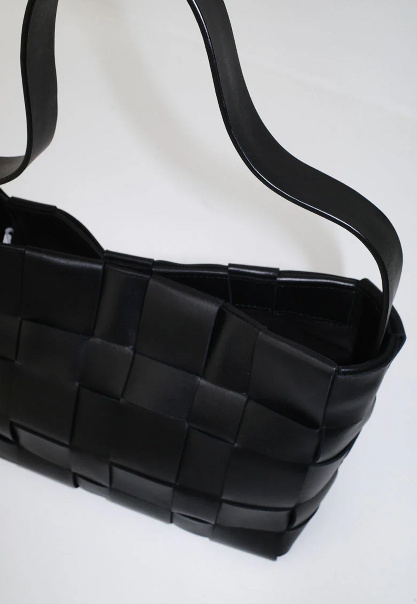 Woven Mini Tote - Black