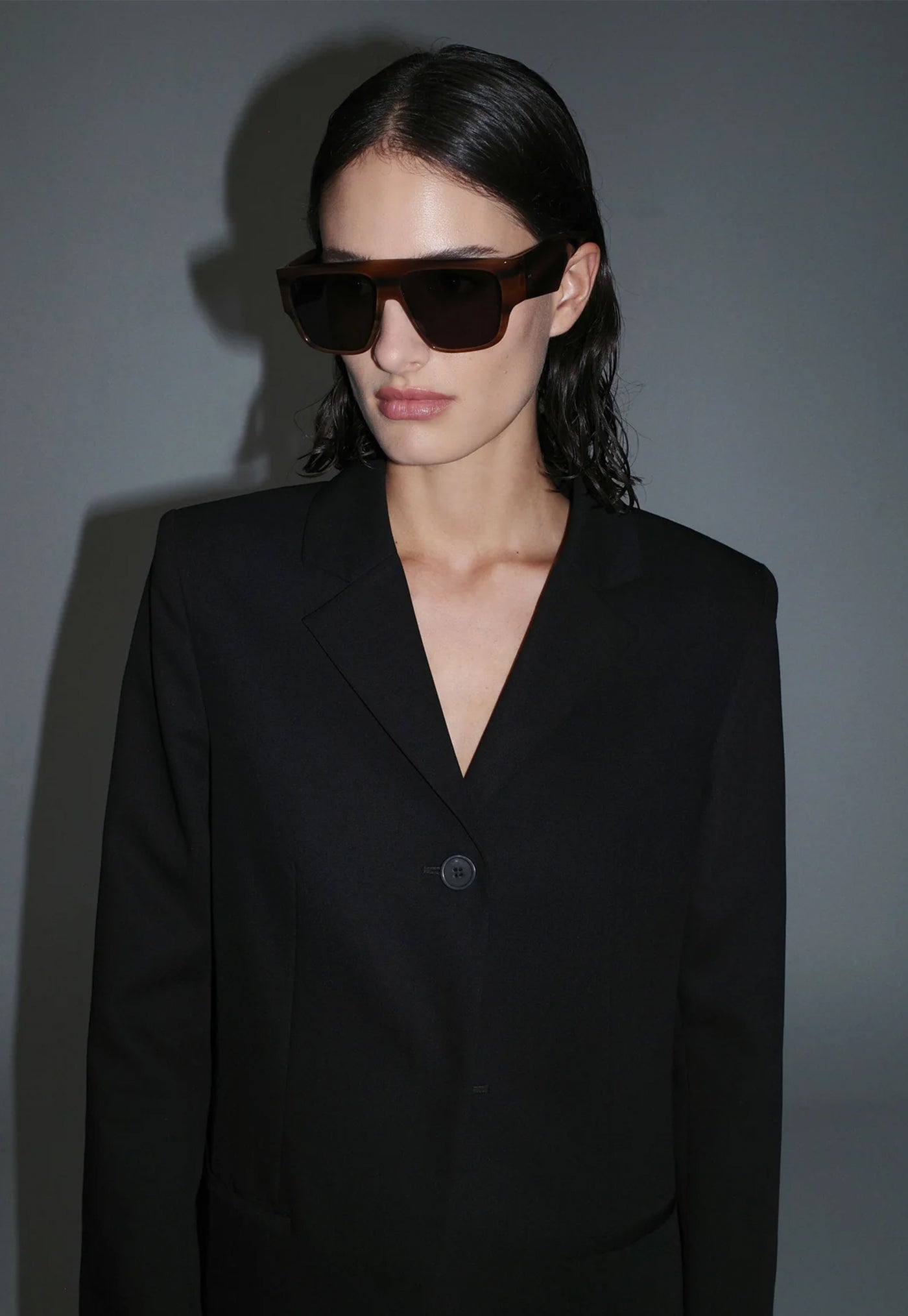 Linea Oversized Sunglasses - Tortoiseshell/Grey