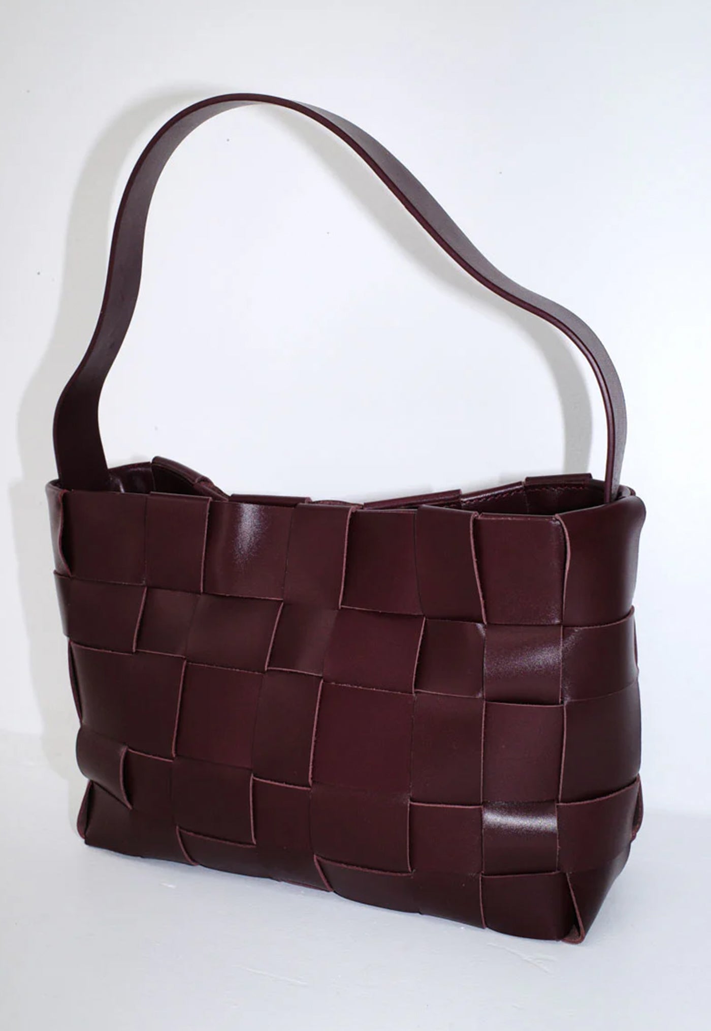 Woven Mini Tote - Plum