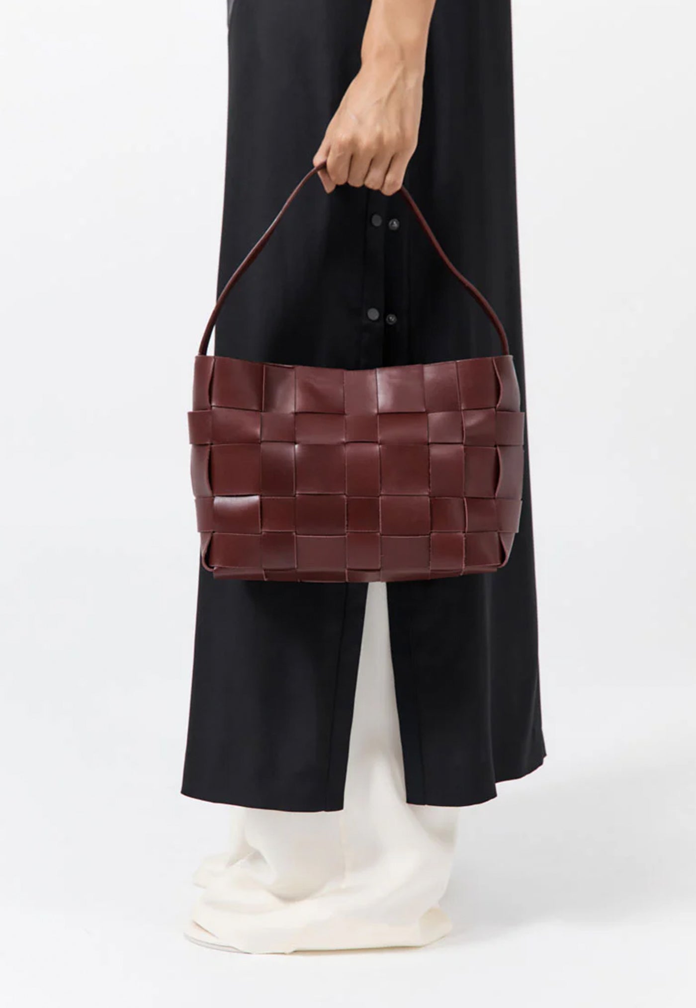 Woven Mini Tote - Plum