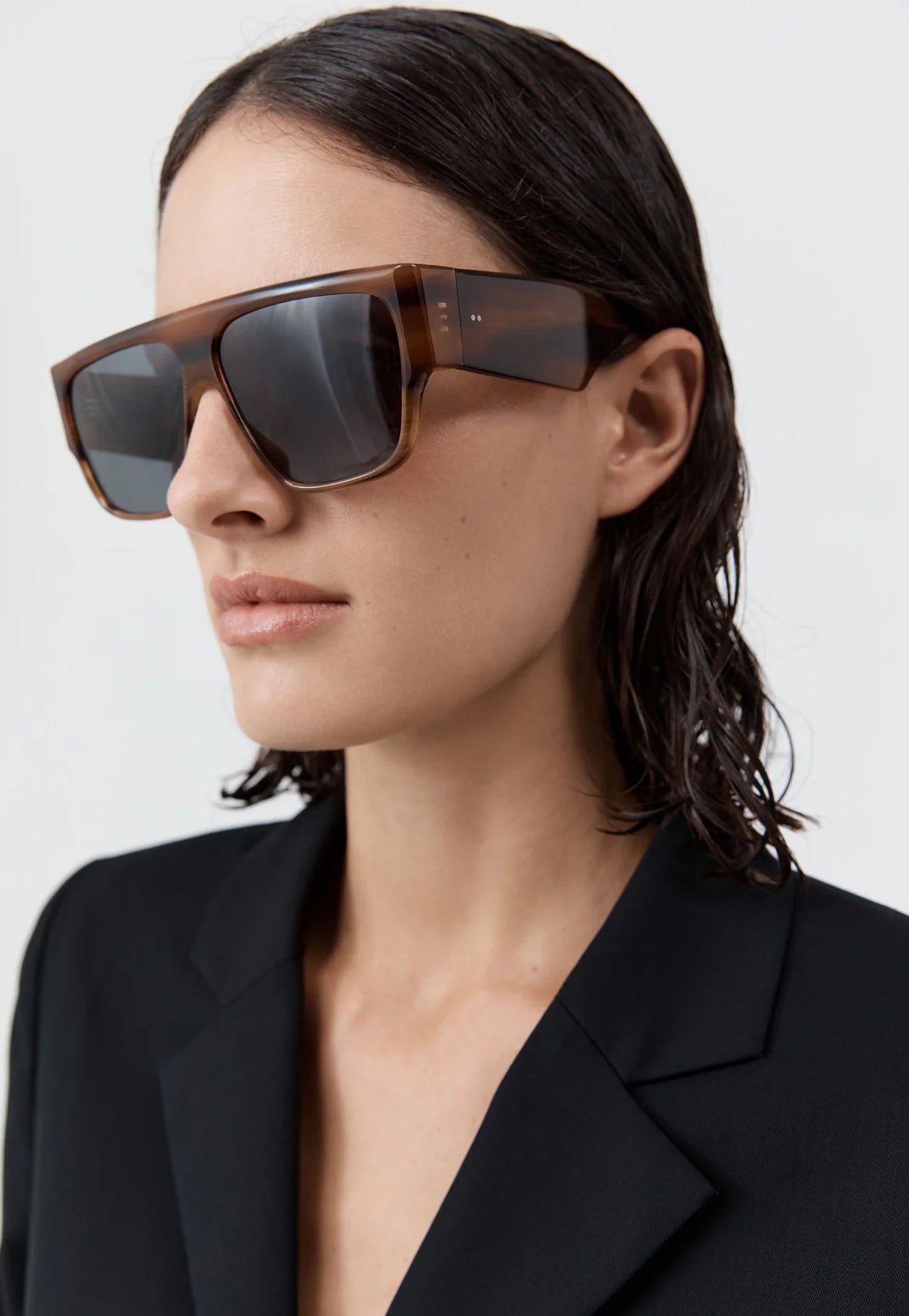 Linea Oversized Sunglasses - Tortoiseshell/Grey