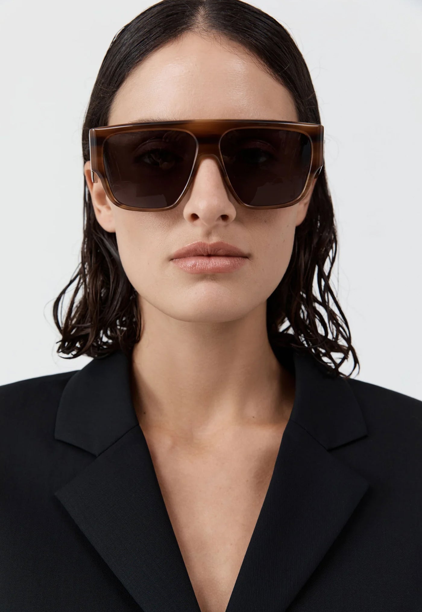 Linea Oversized Sunglasses - Tortoiseshell/Grey