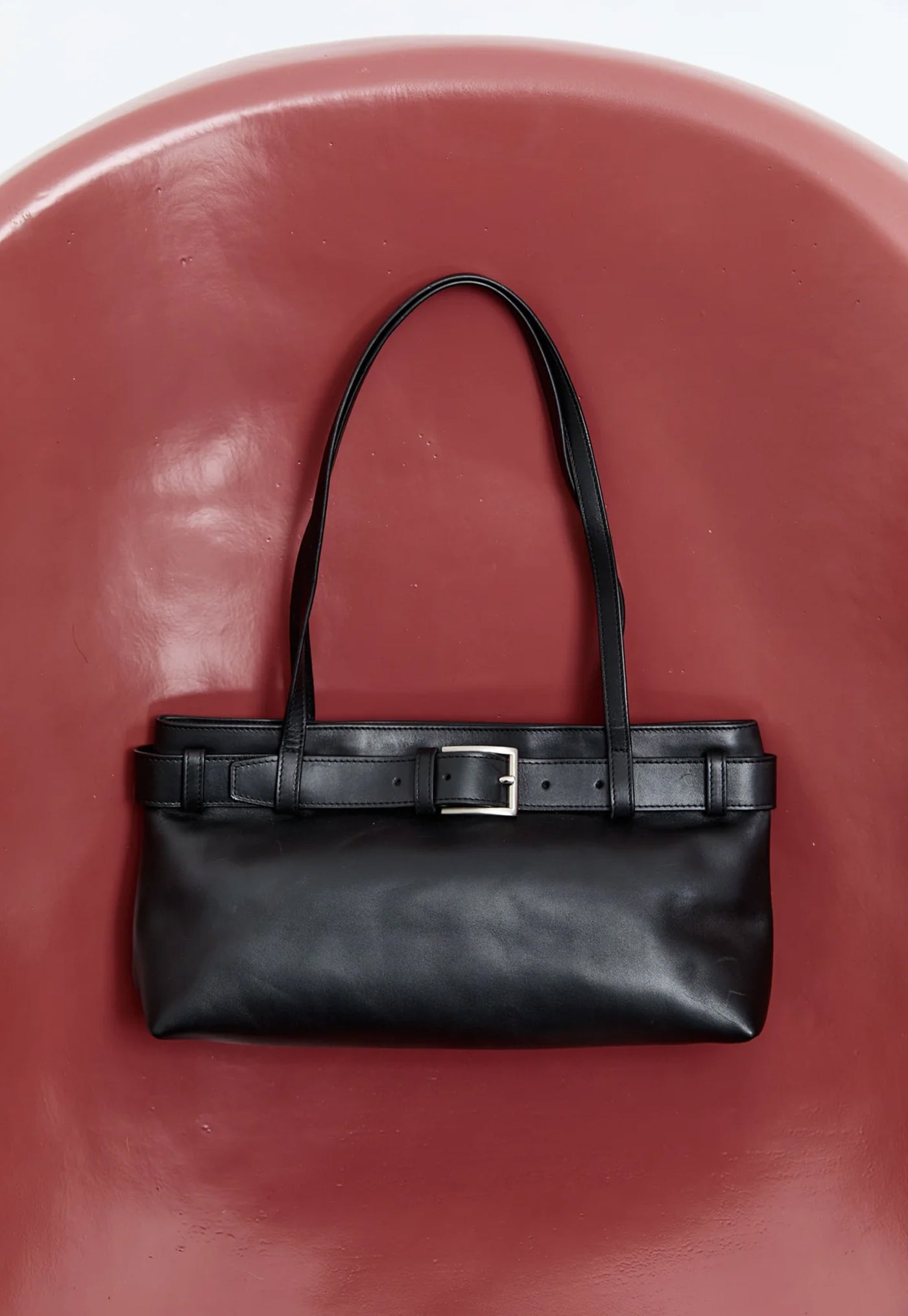 Belt Detail Baguette - Black