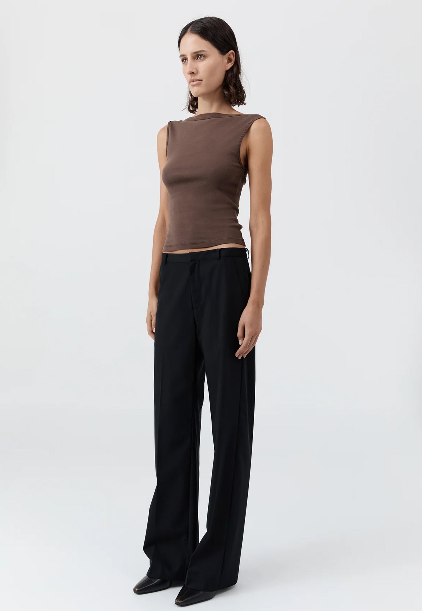 Organic Cotton Ballerina Top - Fudge