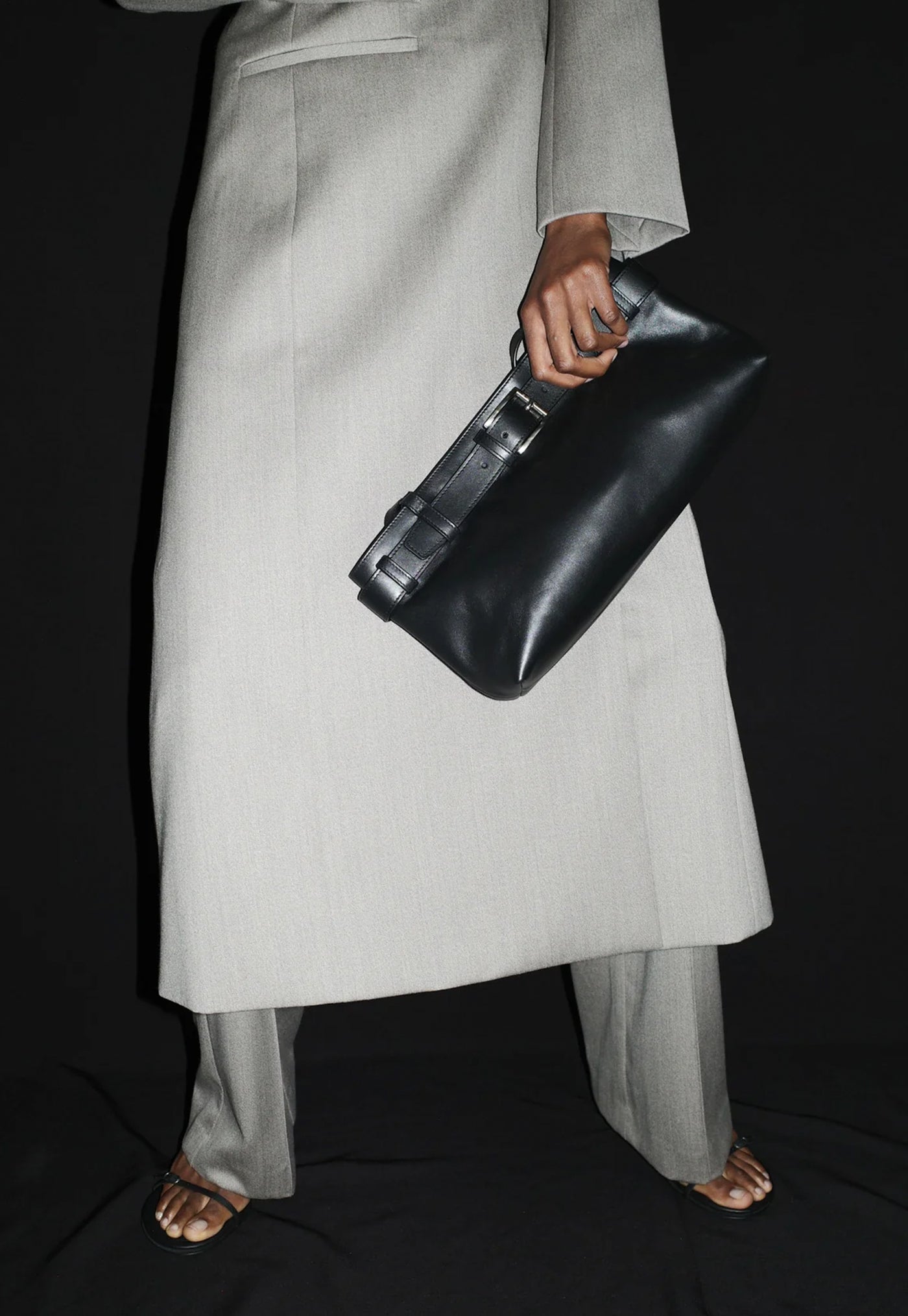 Belt Detail Baguette - Black