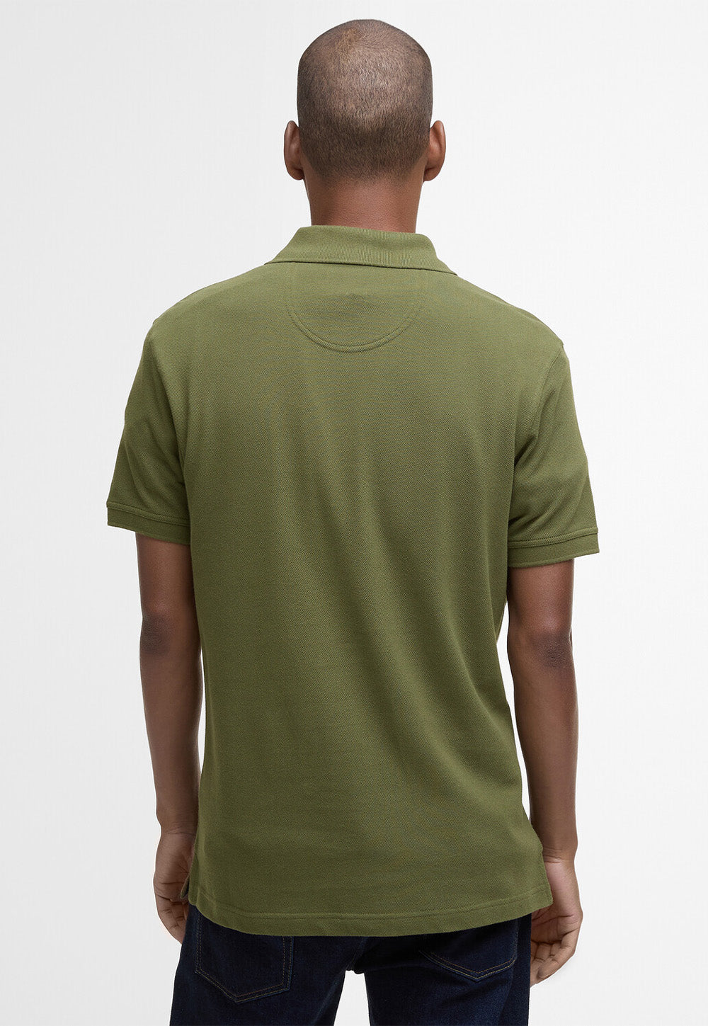 Tartan Pique Polo Shirt - Winter Moss