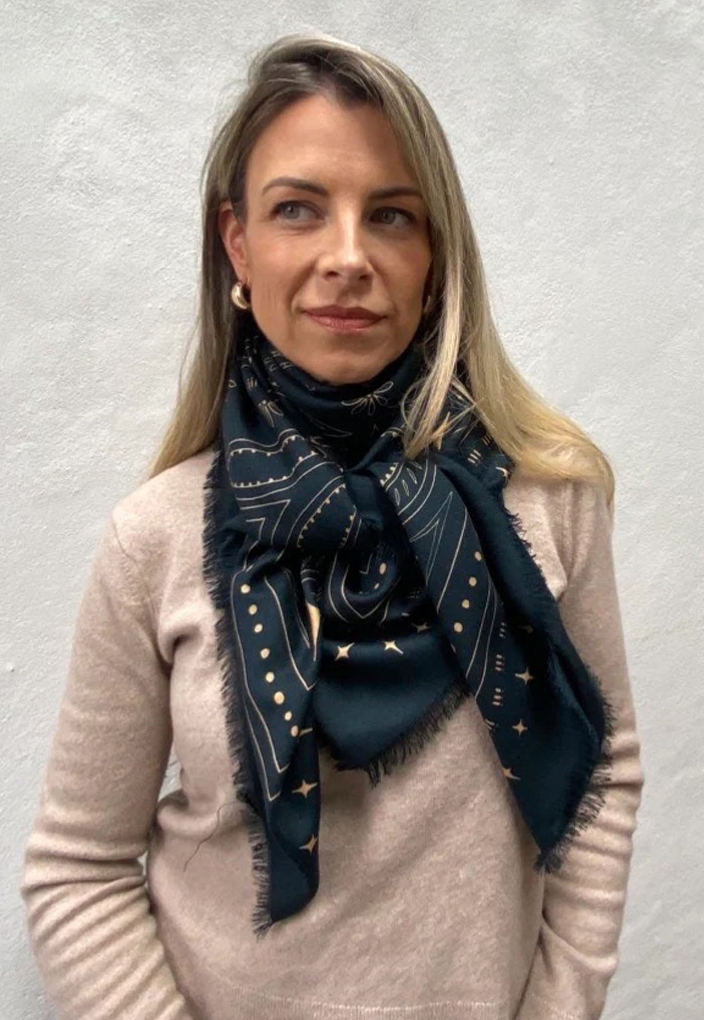 The Quin Wool Silk Scarf