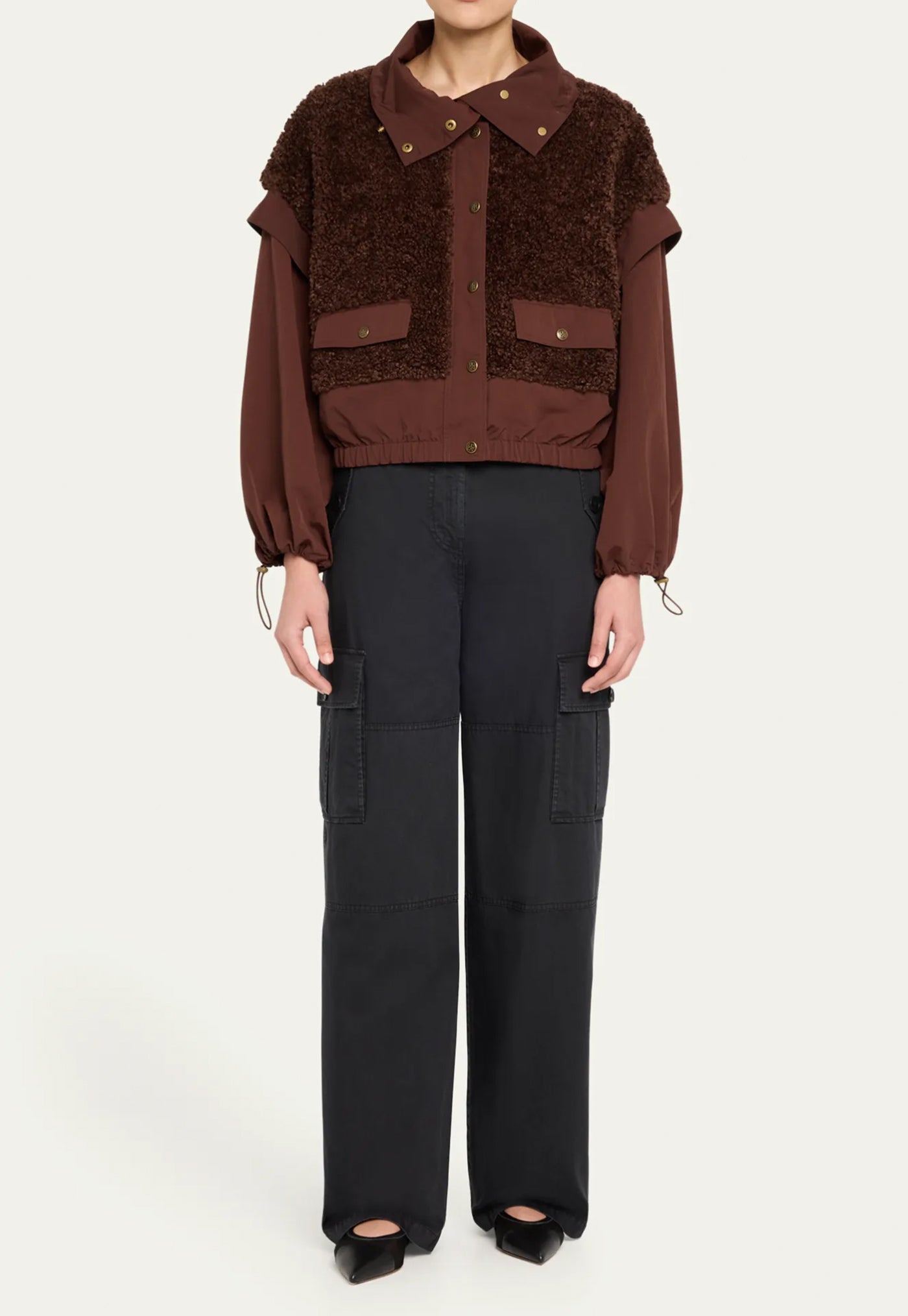 Aidan Teddy Fleece Jacket - Onyx