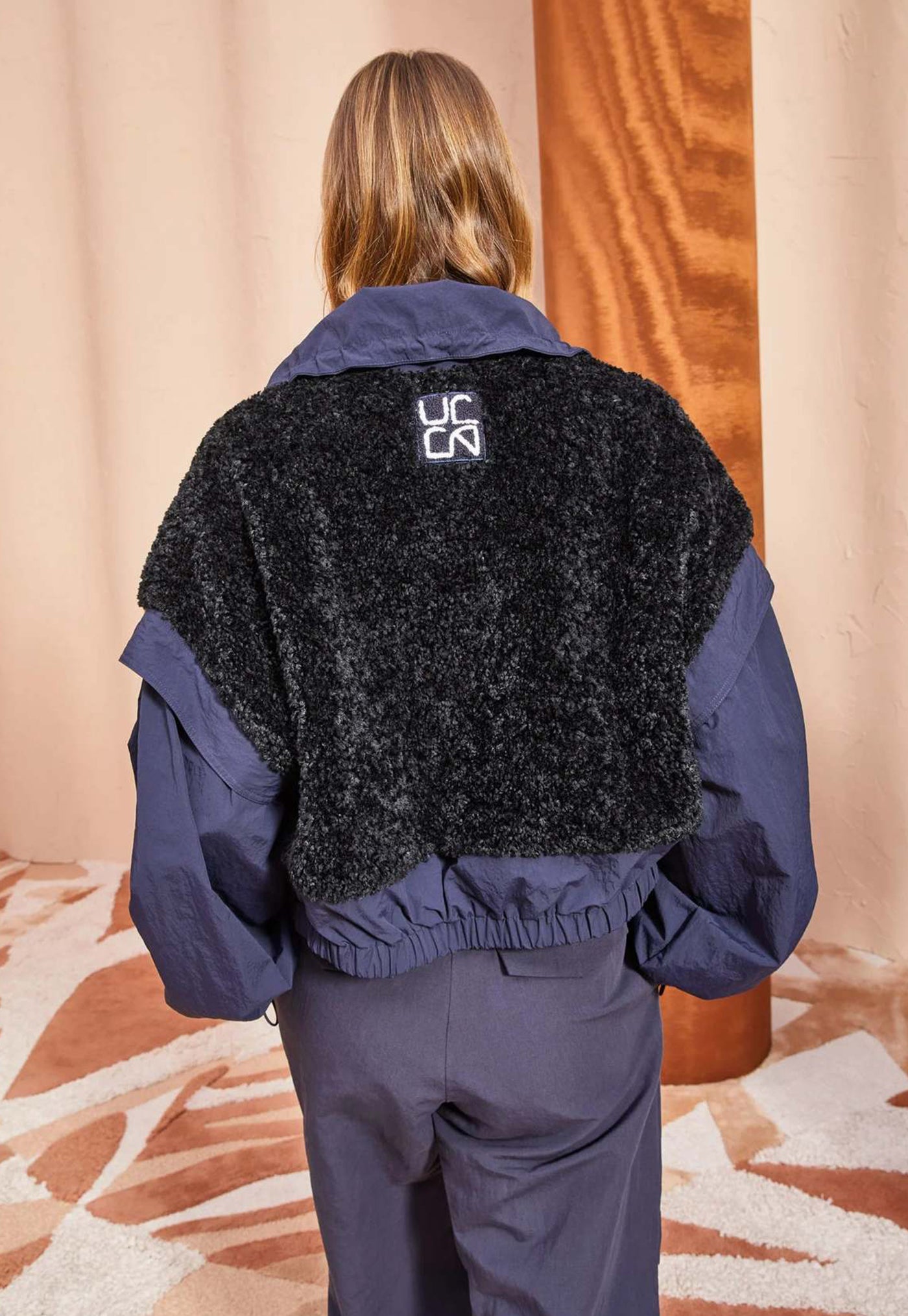 Aidan Teddy Fleece Jacket - Midnight