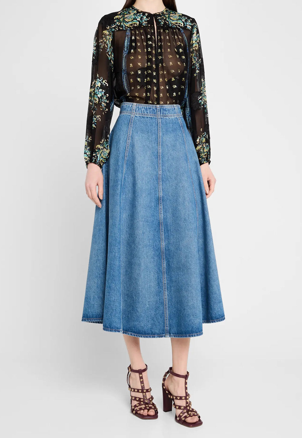 Aster Long Sleeve Blouse - Twilight