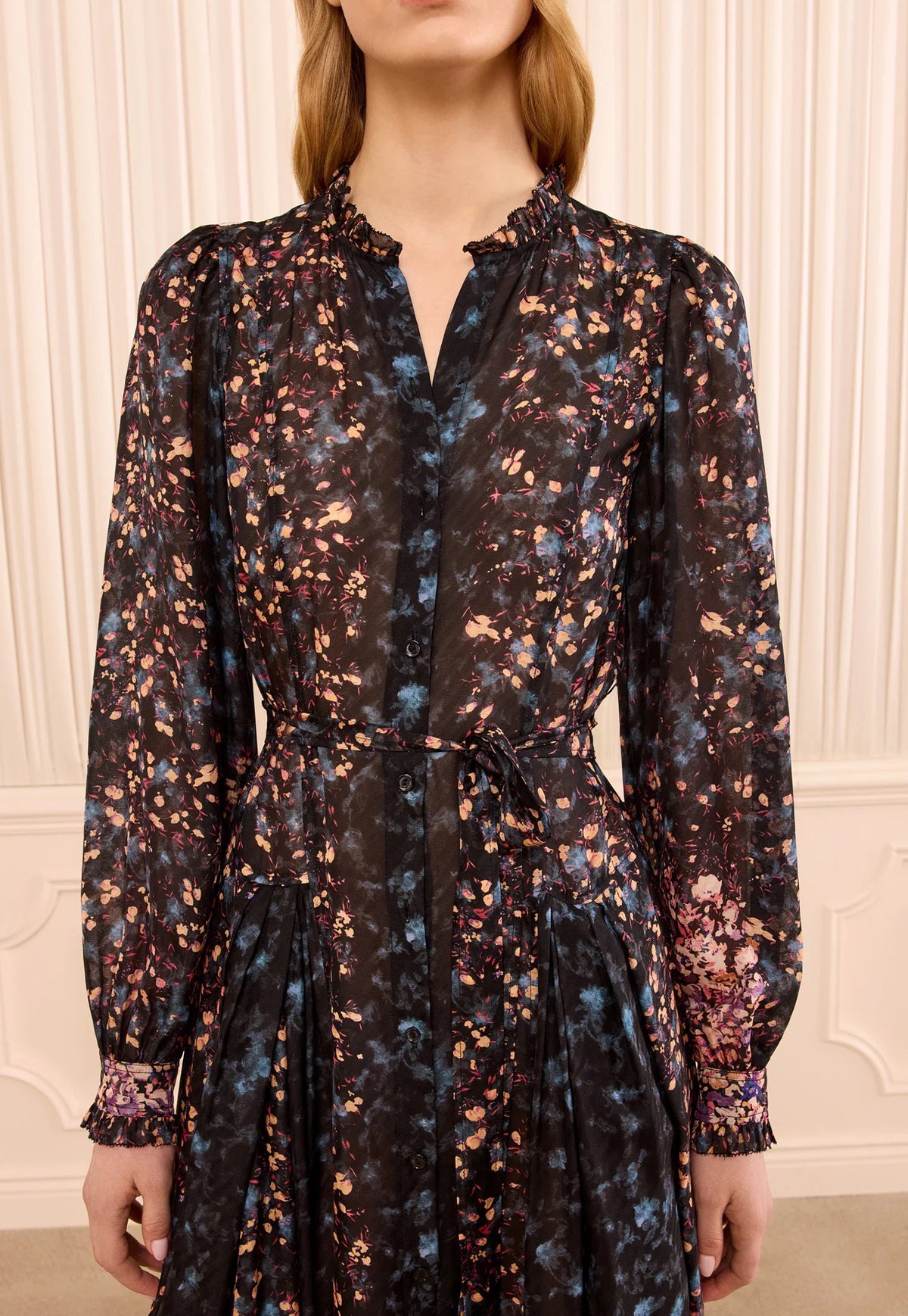 Tessa LS Silk Dress - Eclipse