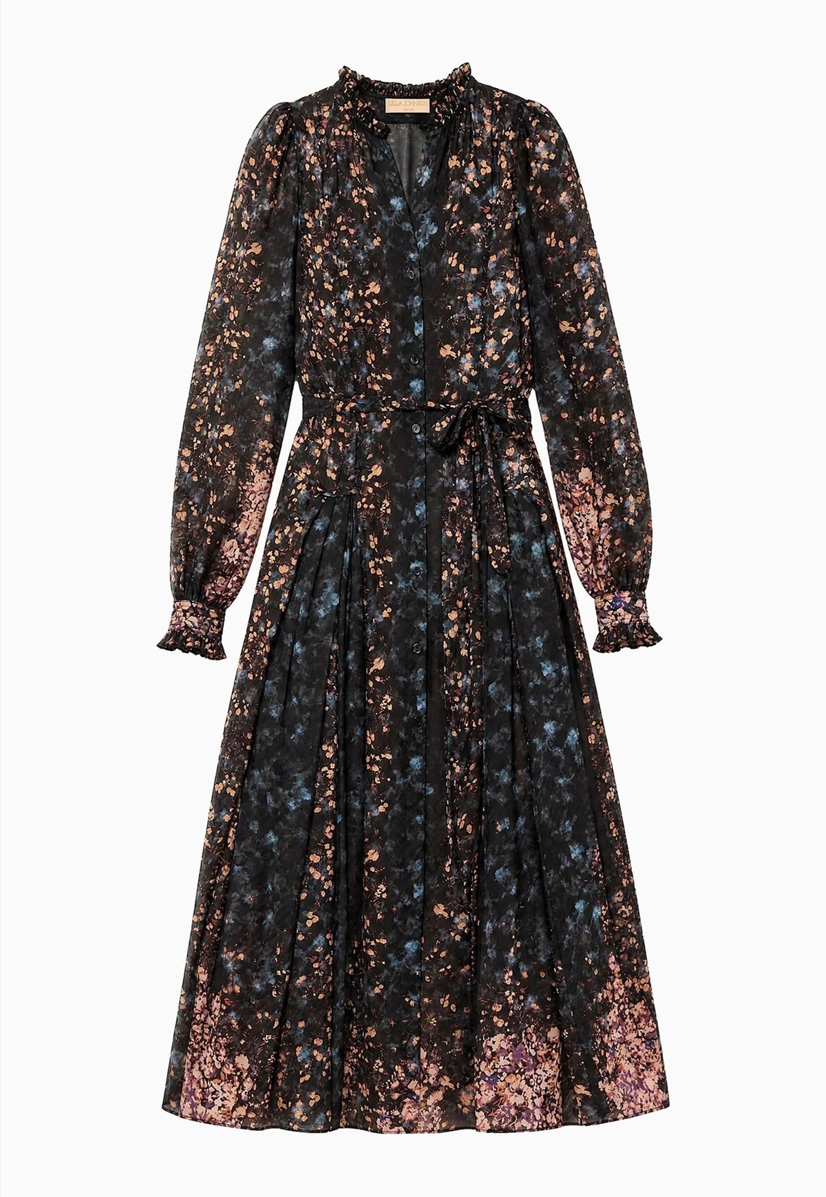Tessa LS Silk Dress - Eclipse
