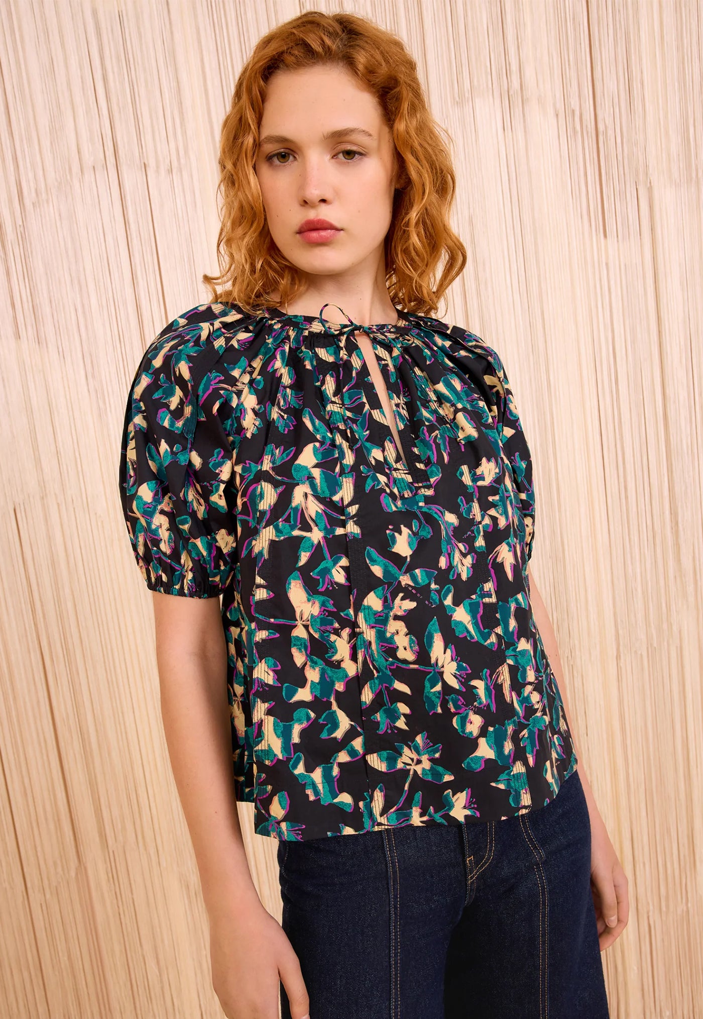 Loli Short Sleeve Blouse - Kaleidoscope