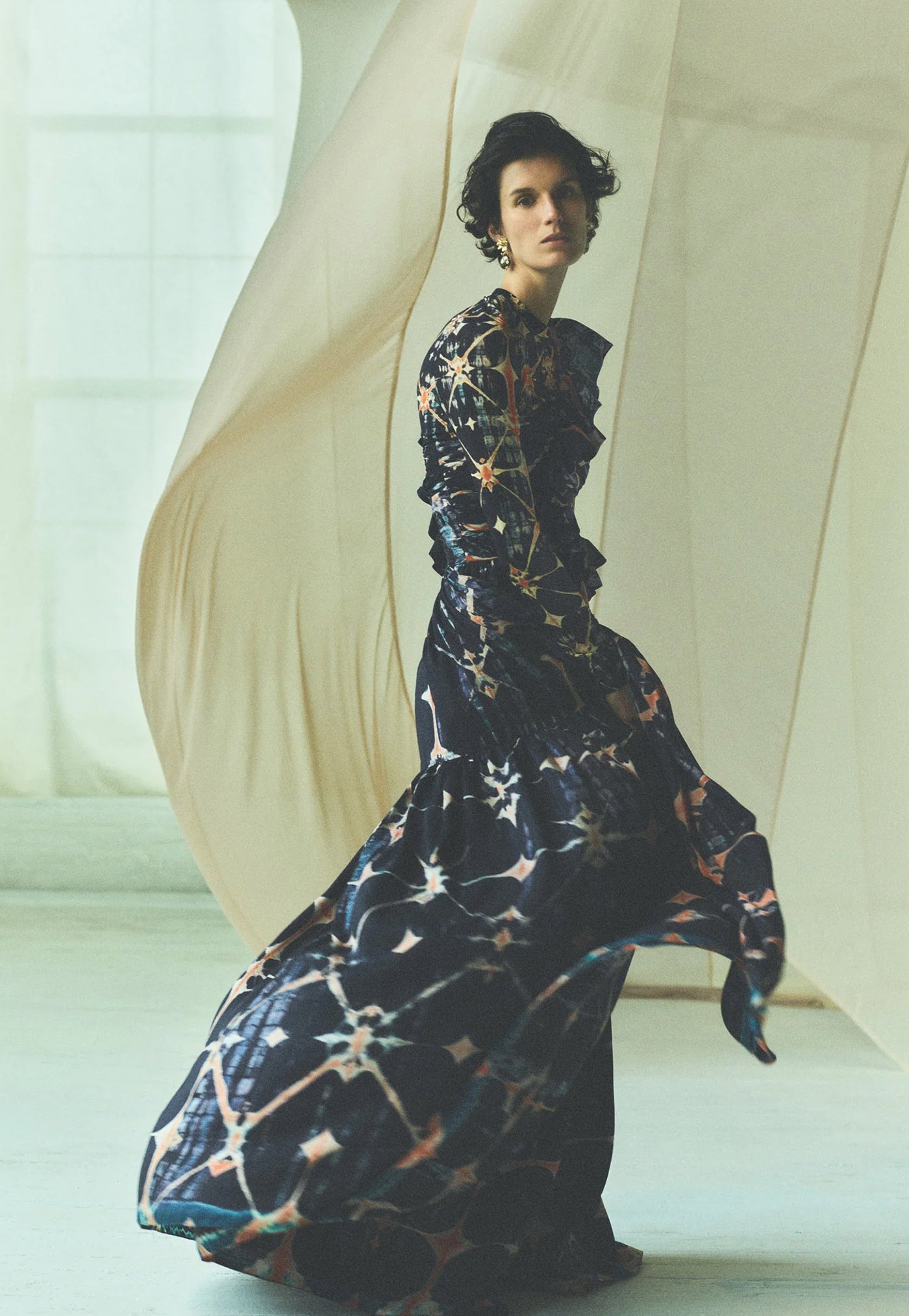 Neri Long Sleeve Ruched Top - Phoenix