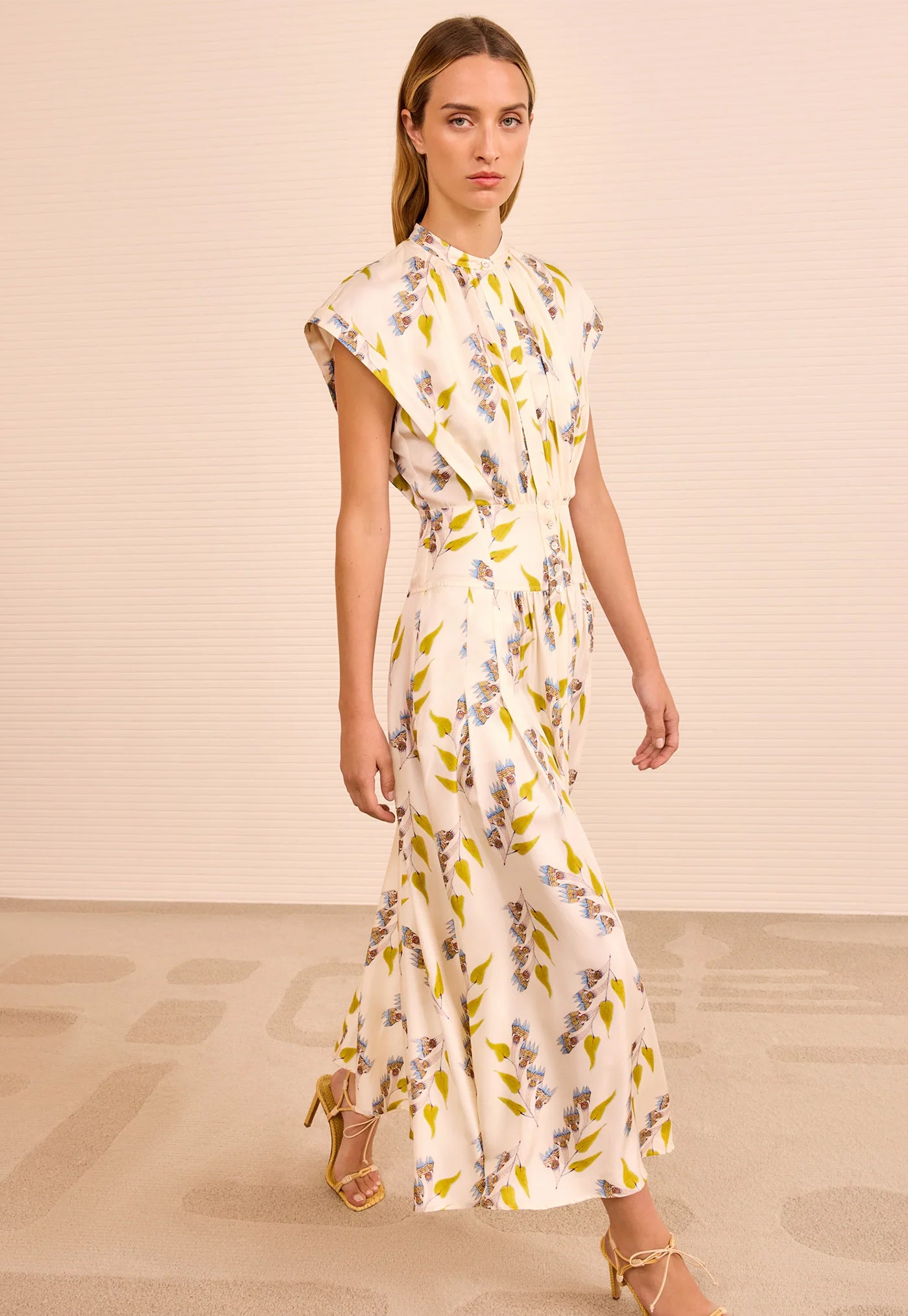 Lausanne Button Up Dress - Infinite Flower