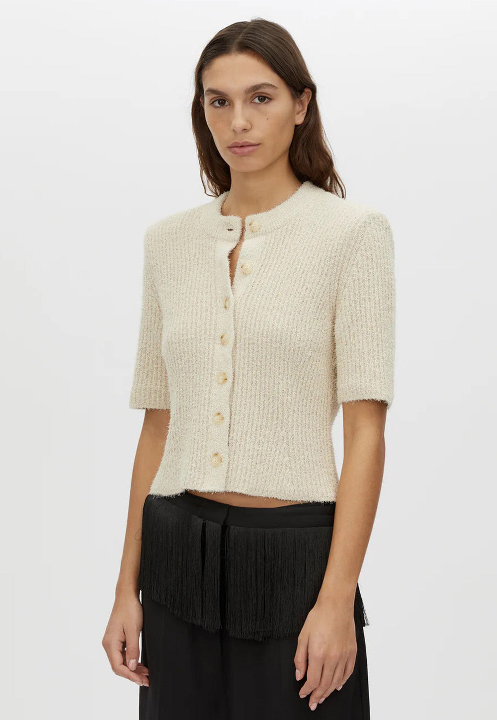 Vega Knit Top - Stone