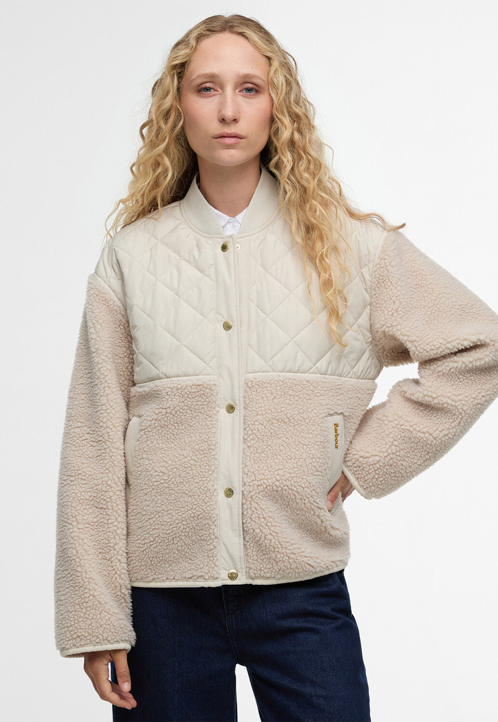 Wetherby Fleece - Oatmeal/Silver Cloud