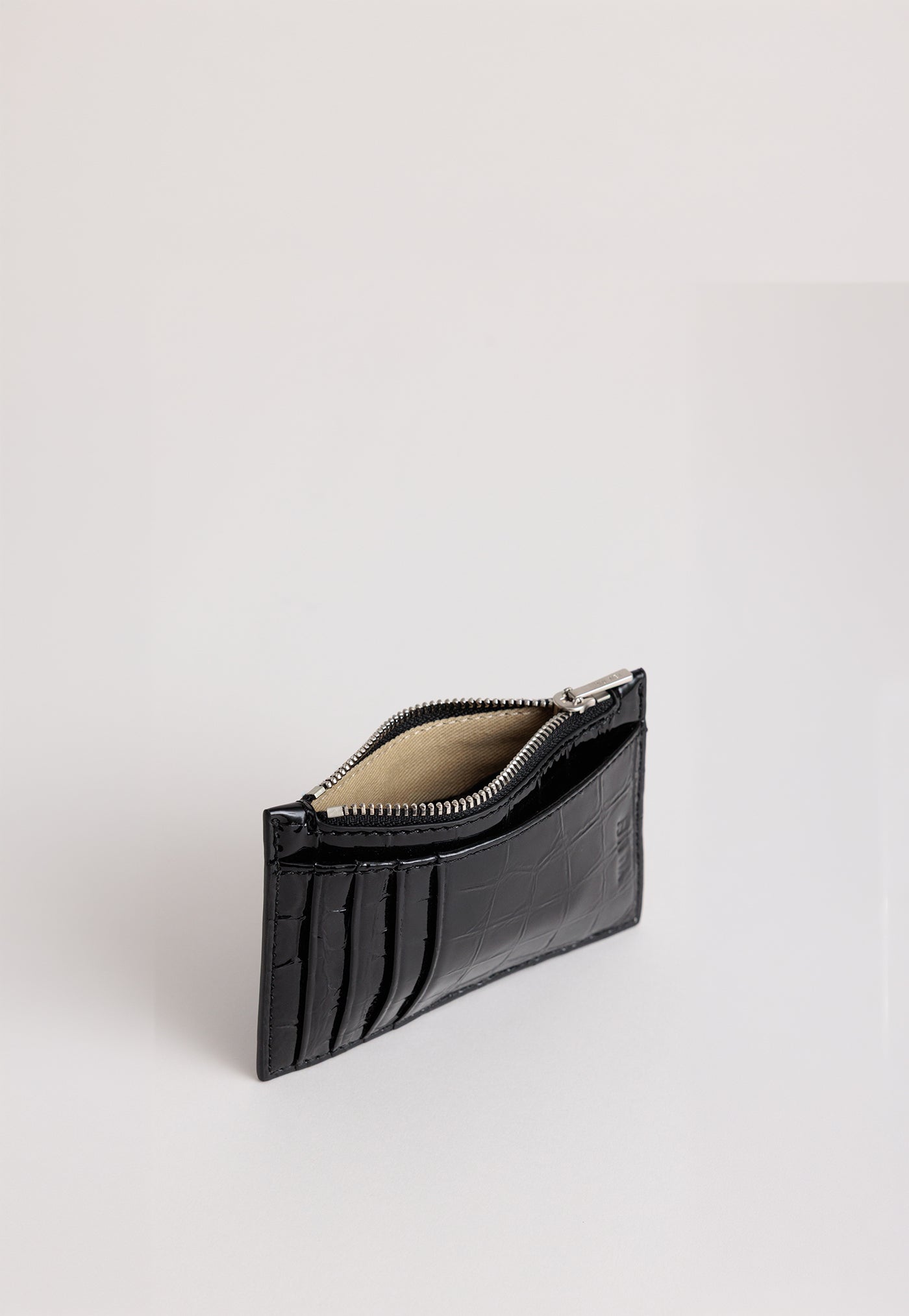 Frank Cardholder - Black Croc