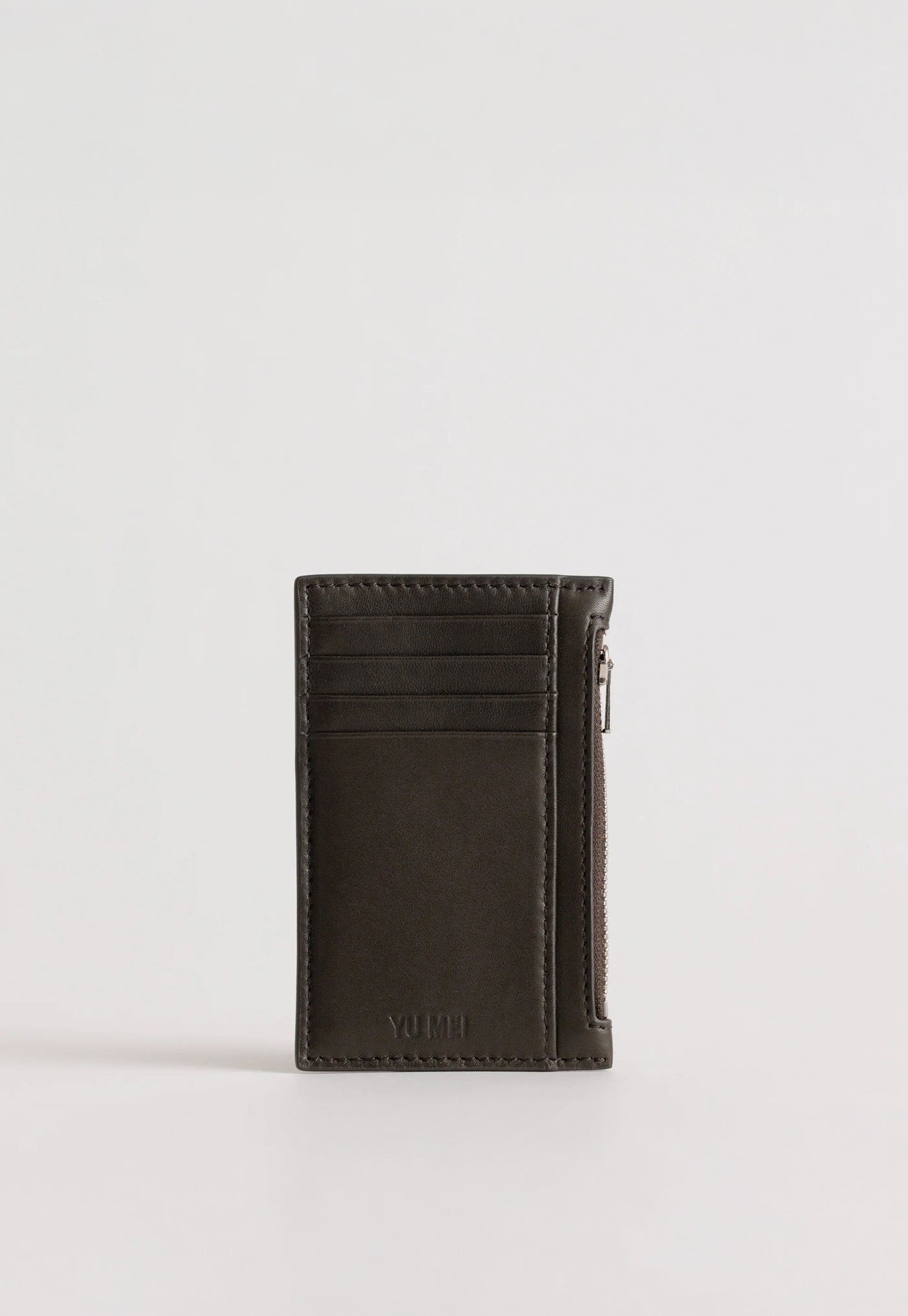Frank Cardholder - Black Olive Lambskin