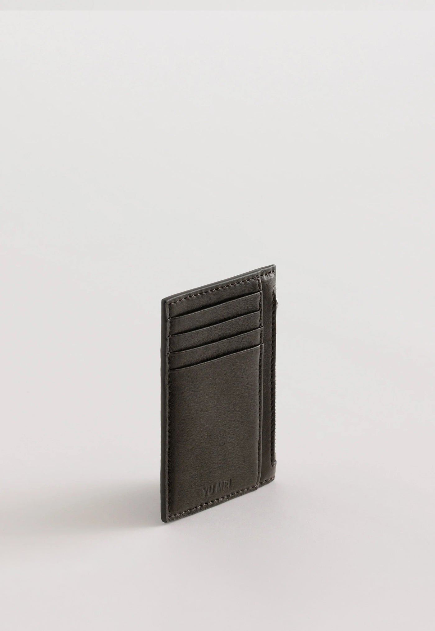 Frank Cardholder - Black Olive Lambskin
