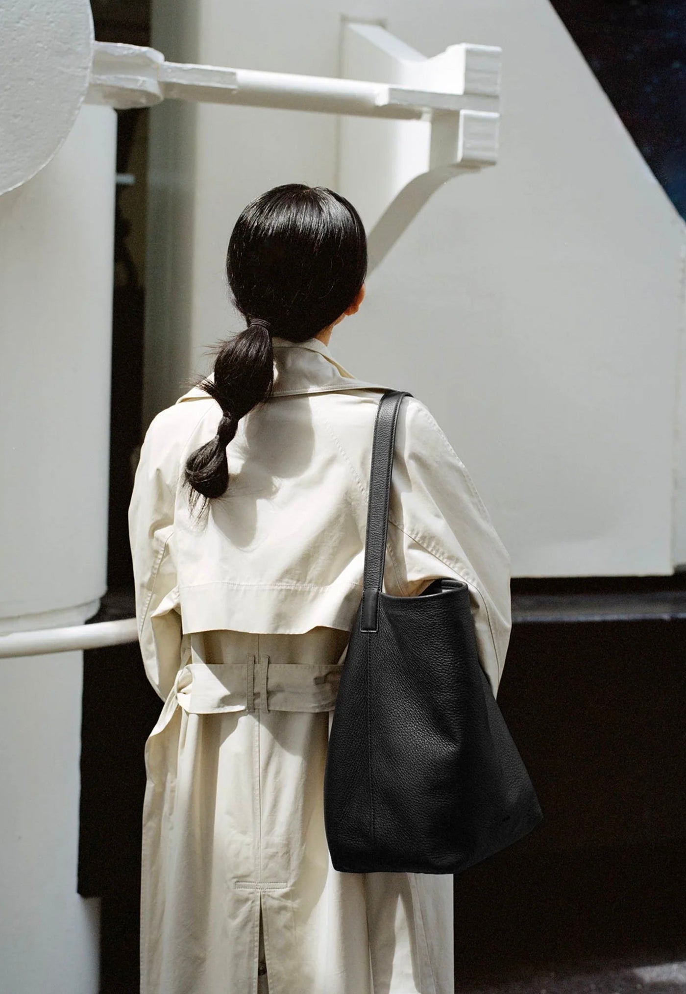 Teresa Tote - Black Deer Nappa sold by Angel Divine