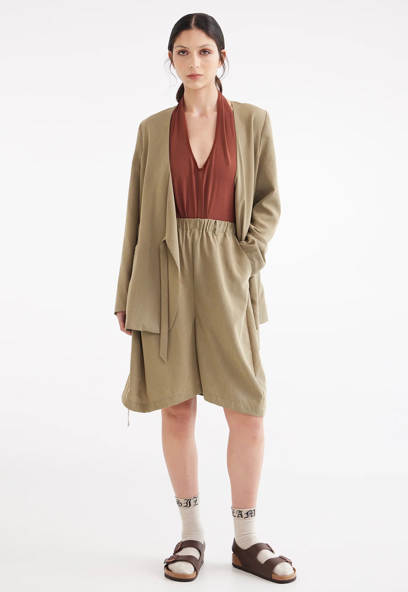 Draper Wrap Jacket- Houndstooth