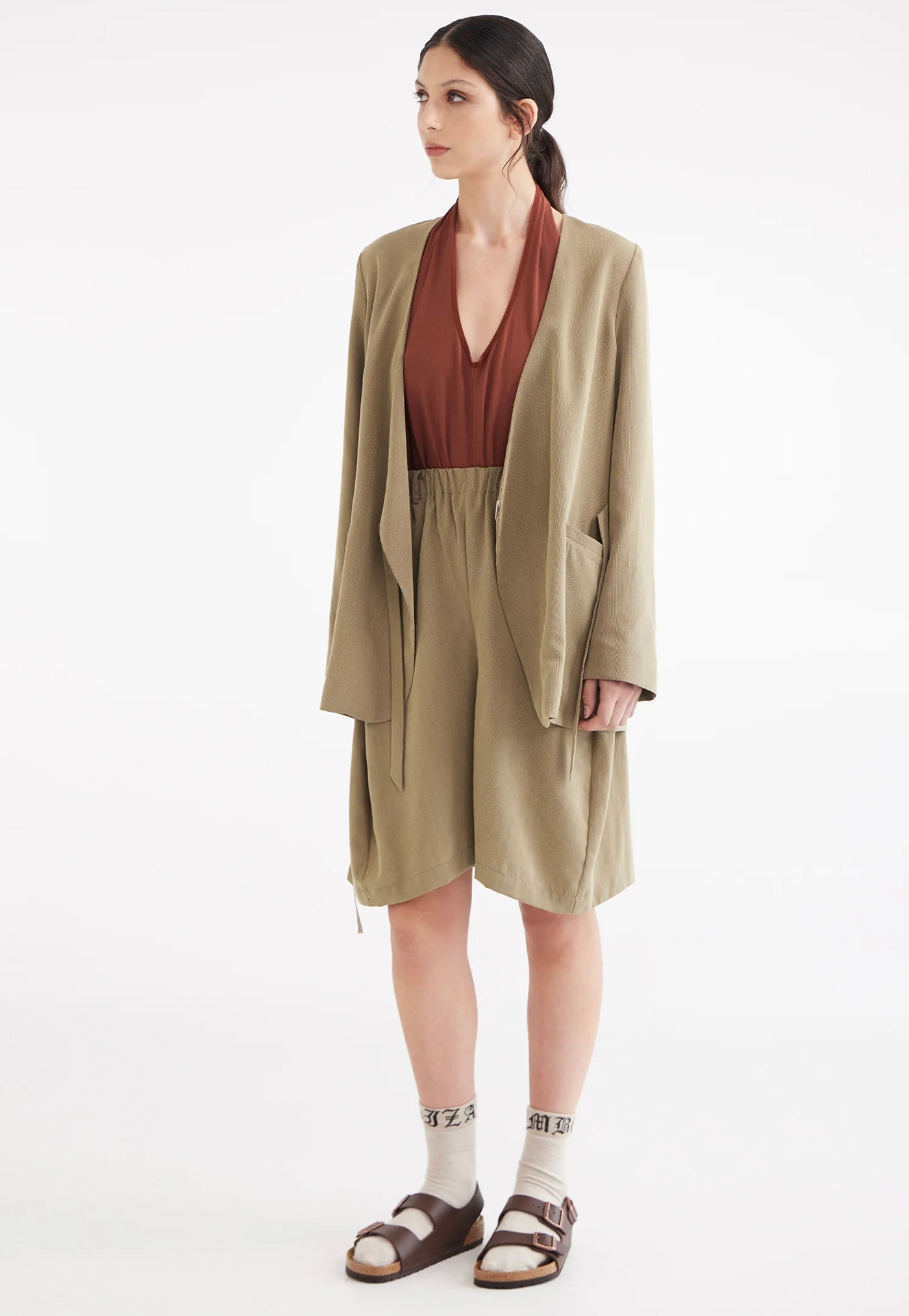 Draper Wrap Jacket- Houndstooth