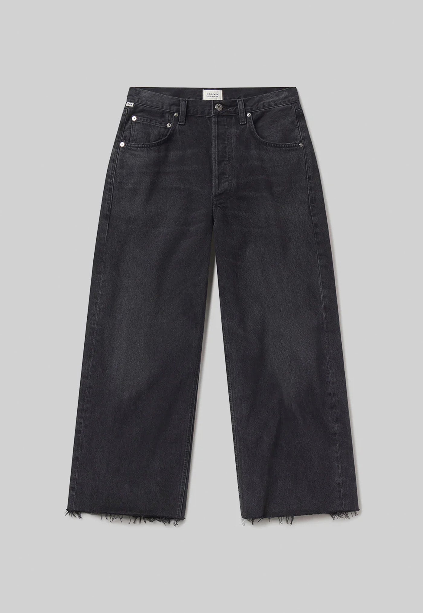 Ayla Raw Hem Crop Jean - Bronson