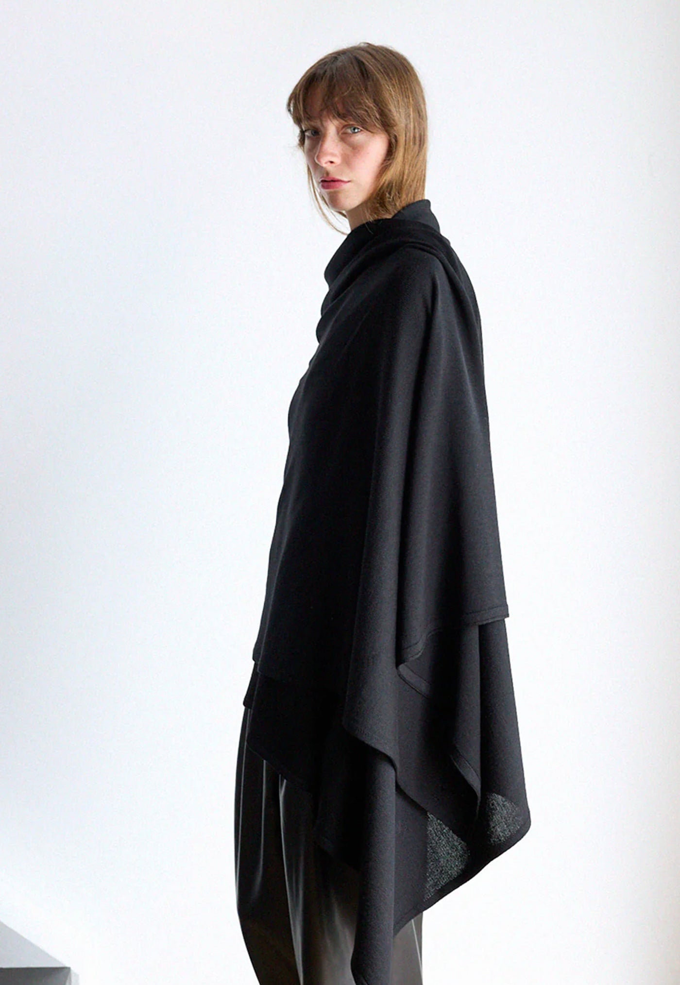 Noir Oversized Knitted Wrap