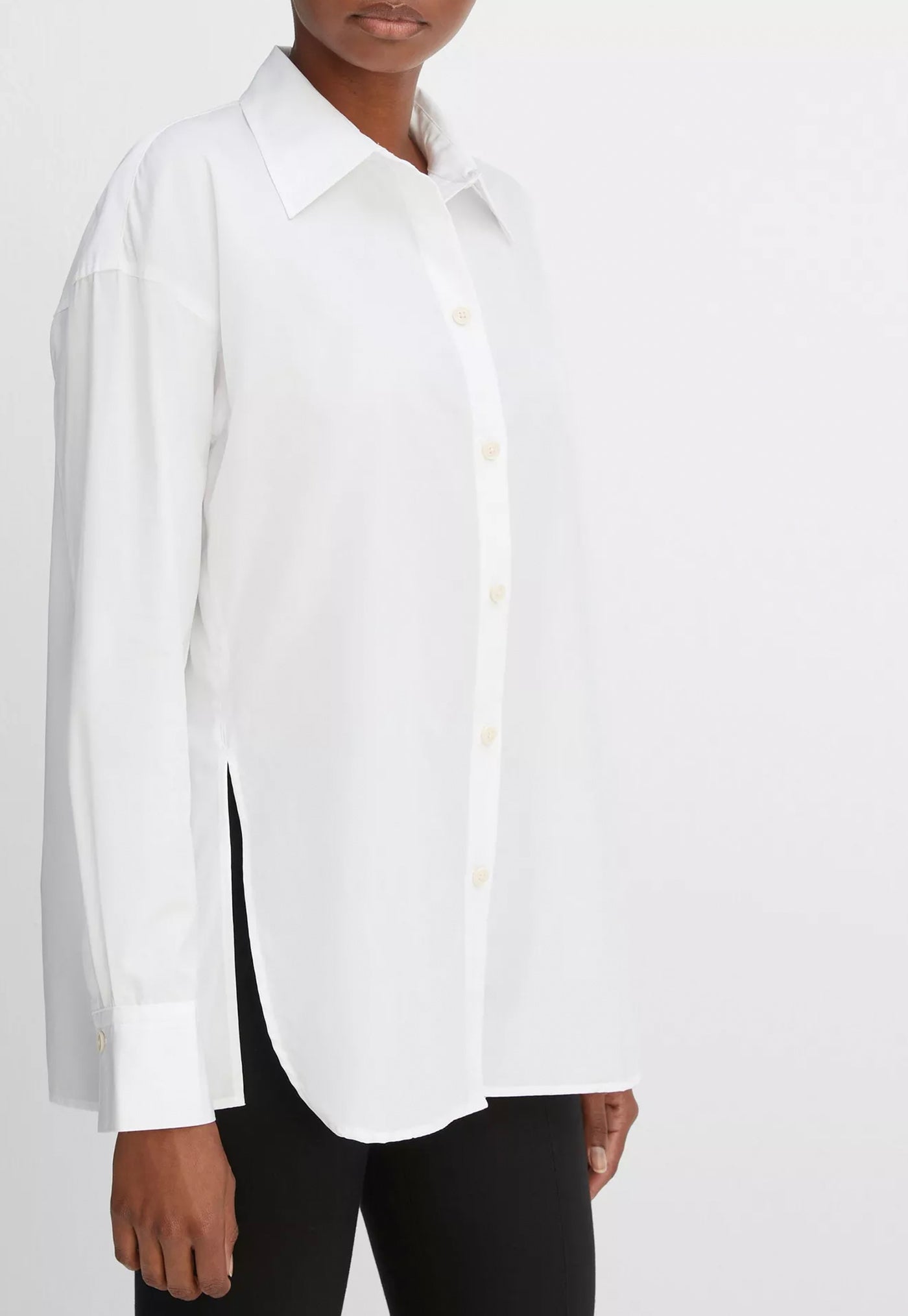 Convertible Button Down Shirt - White sold by Angel Divine