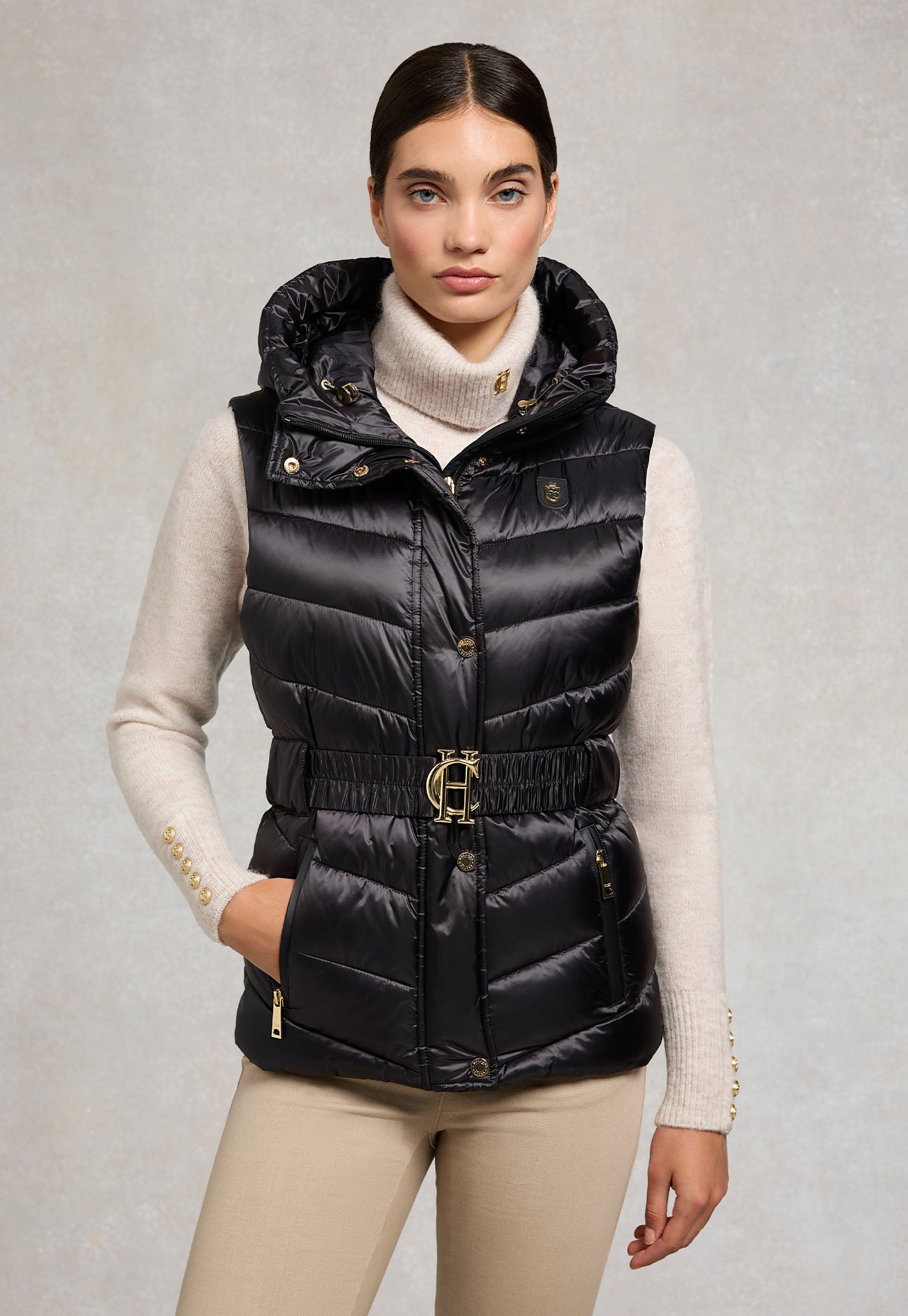 Arosa Gilet - Deep Black