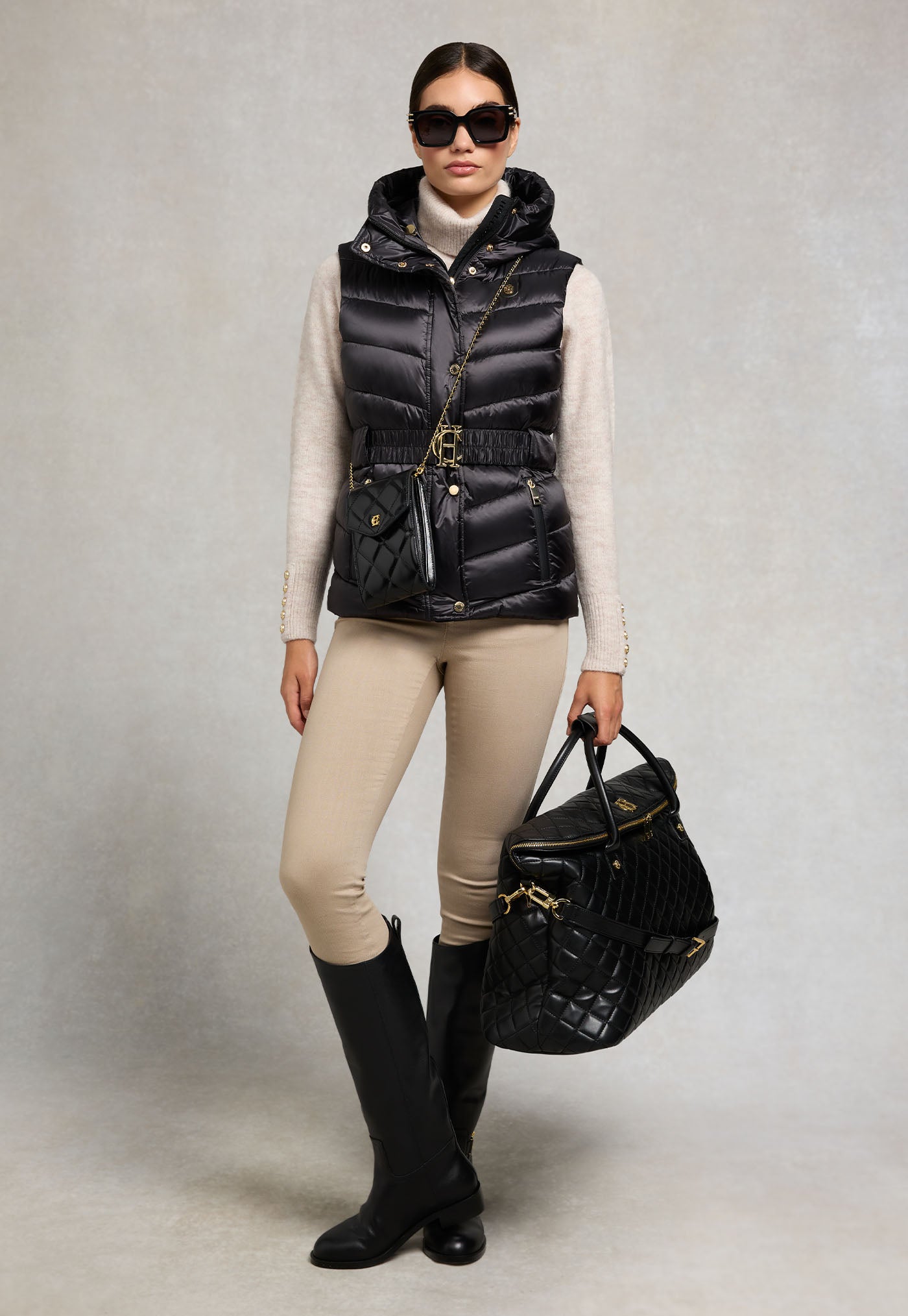 Arosa Gilet - Deep Black