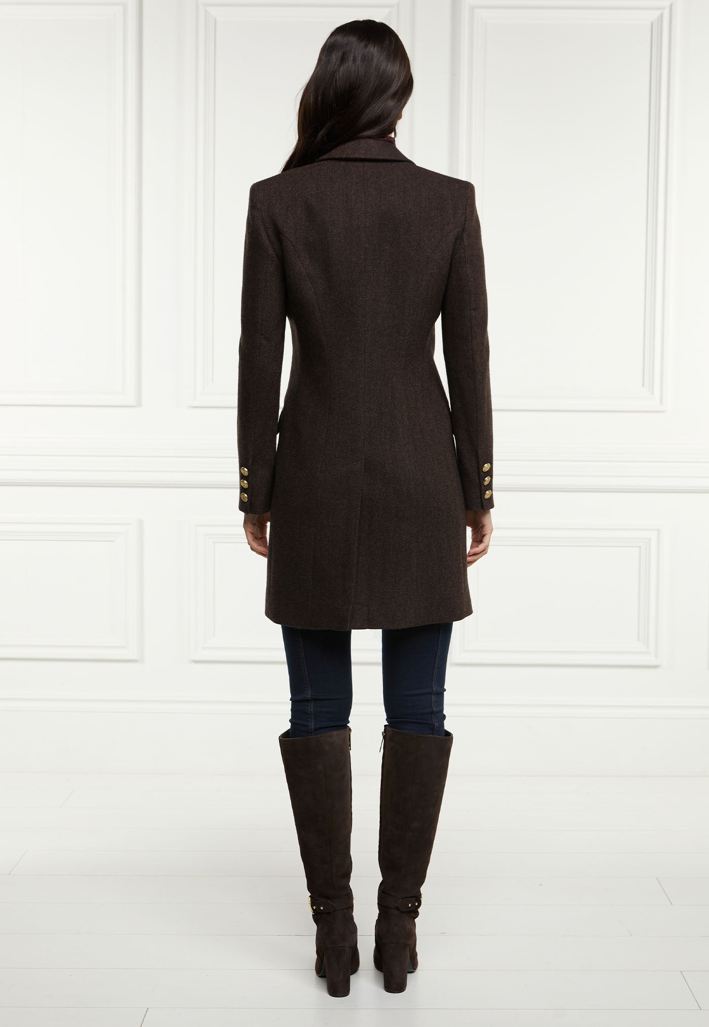 Highgrove Coat - Chocolate Herringbone