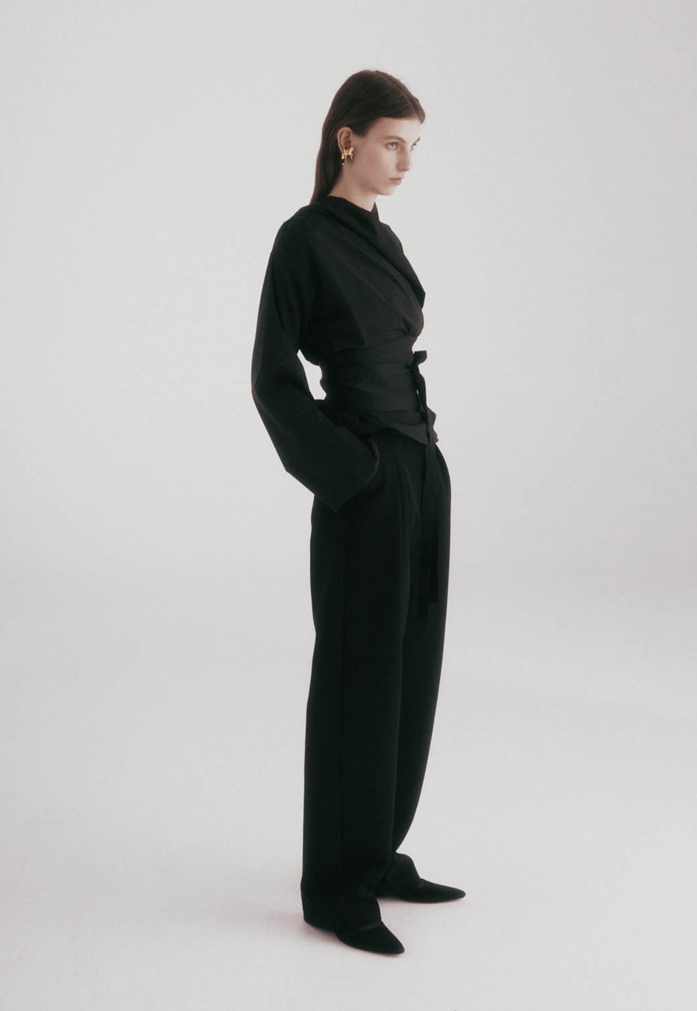 Long Sleeve Chaimberlain Top - Black