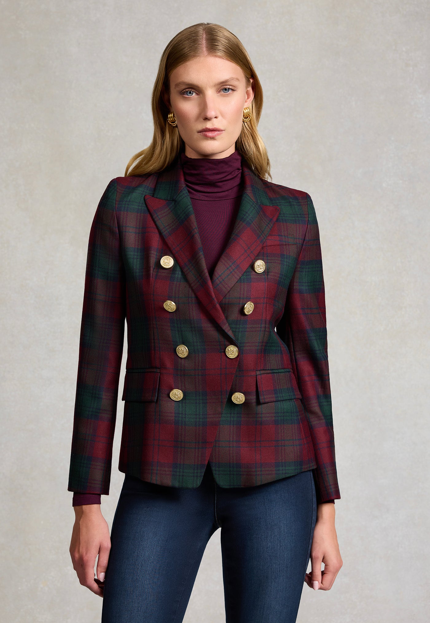 Knightsbridge Blazer - Mulberry Tartan