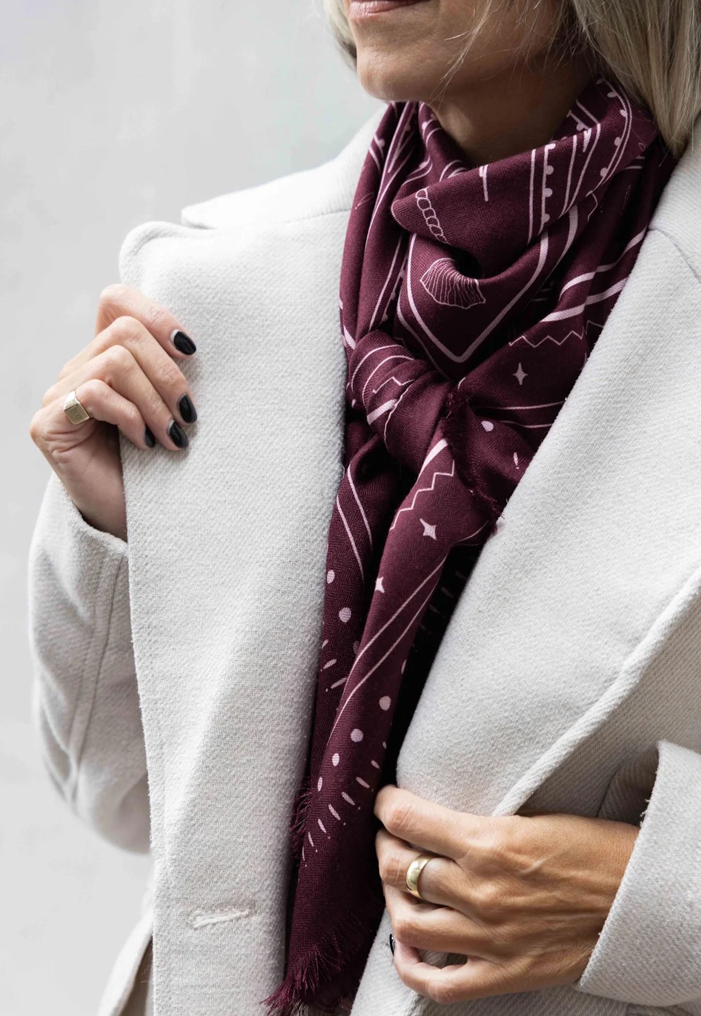 The Hadfield Wool Silk Scarf