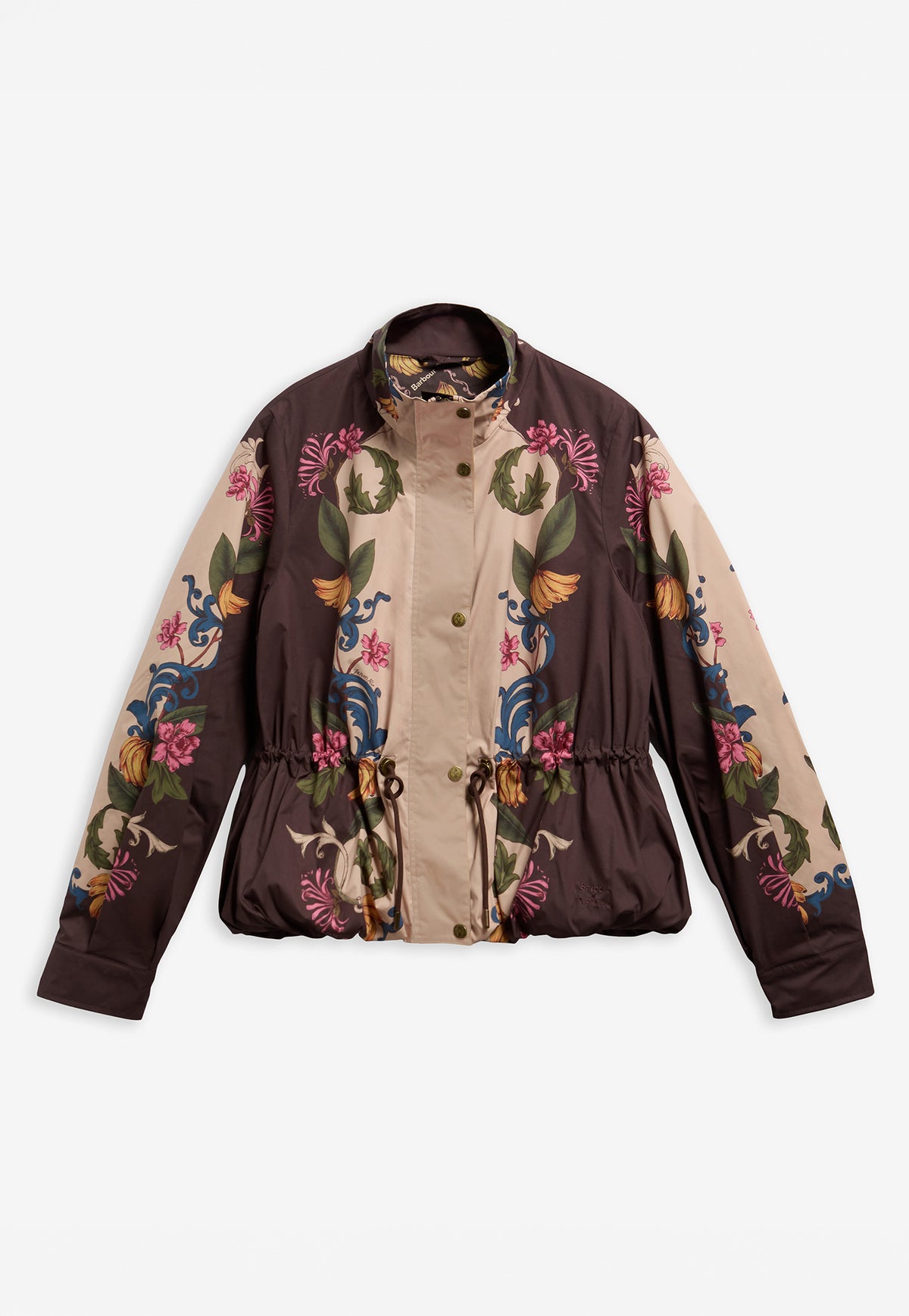 Barbour x Farm Rio Mandevilla Showerproof Jacket - Bloom In Between/Brown Banana
