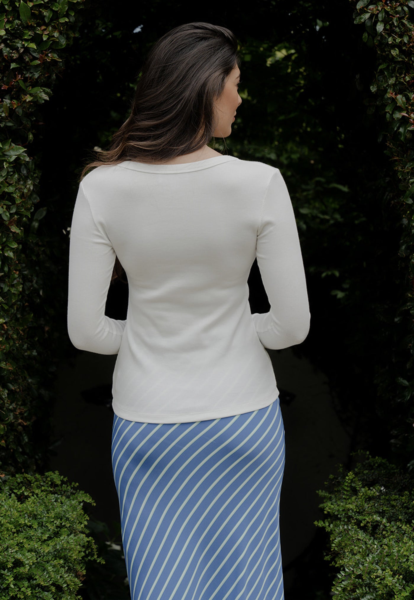 CC Essential Long Sleeve - White Rib sold by Angel Divine