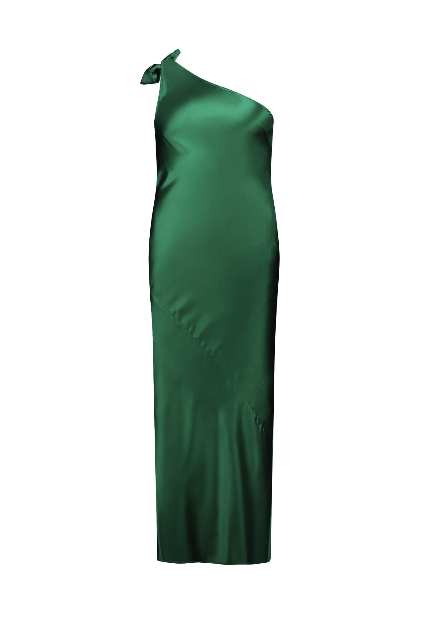 One Shoulder Wilmer Dress - Emerald Green sold by Angel Divine