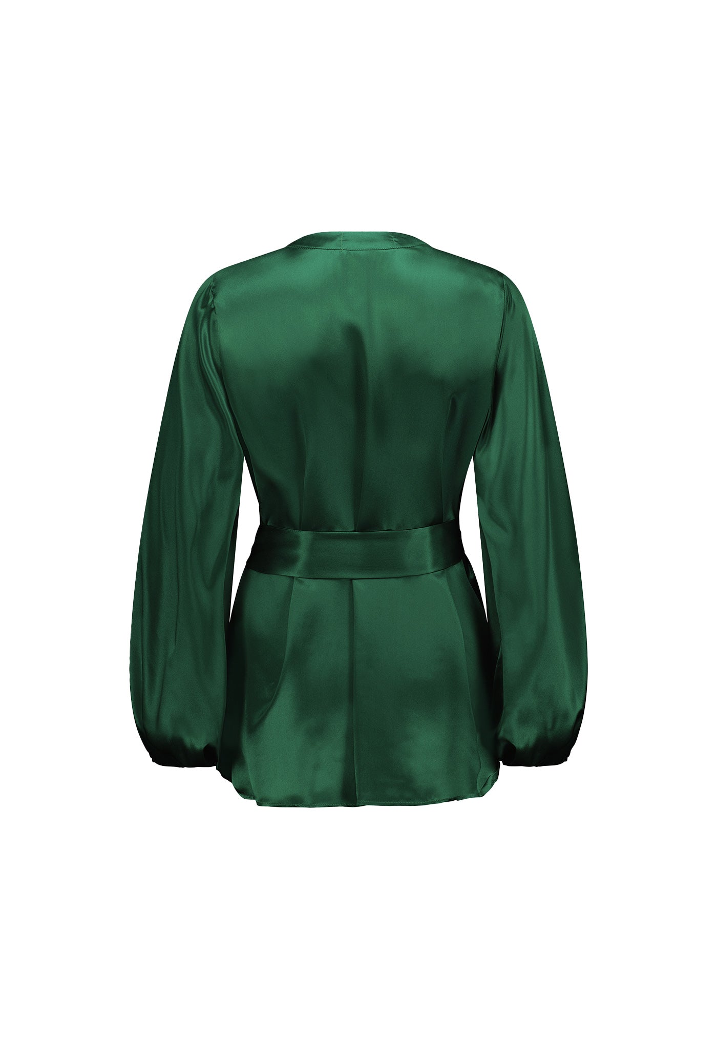 Rhode Robe - Emerald Green Silk sold by Angel Divine