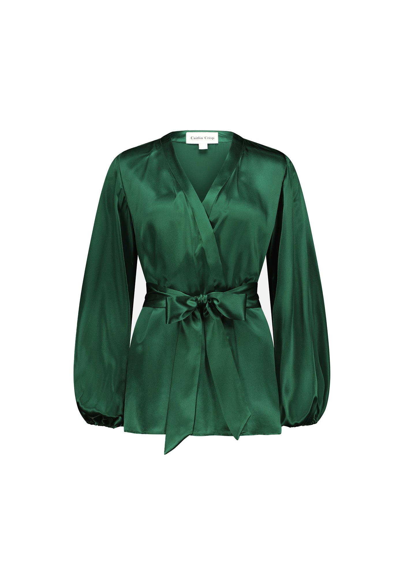 Rhode Robe - Emerald Green Silk sold by Angel Divine
